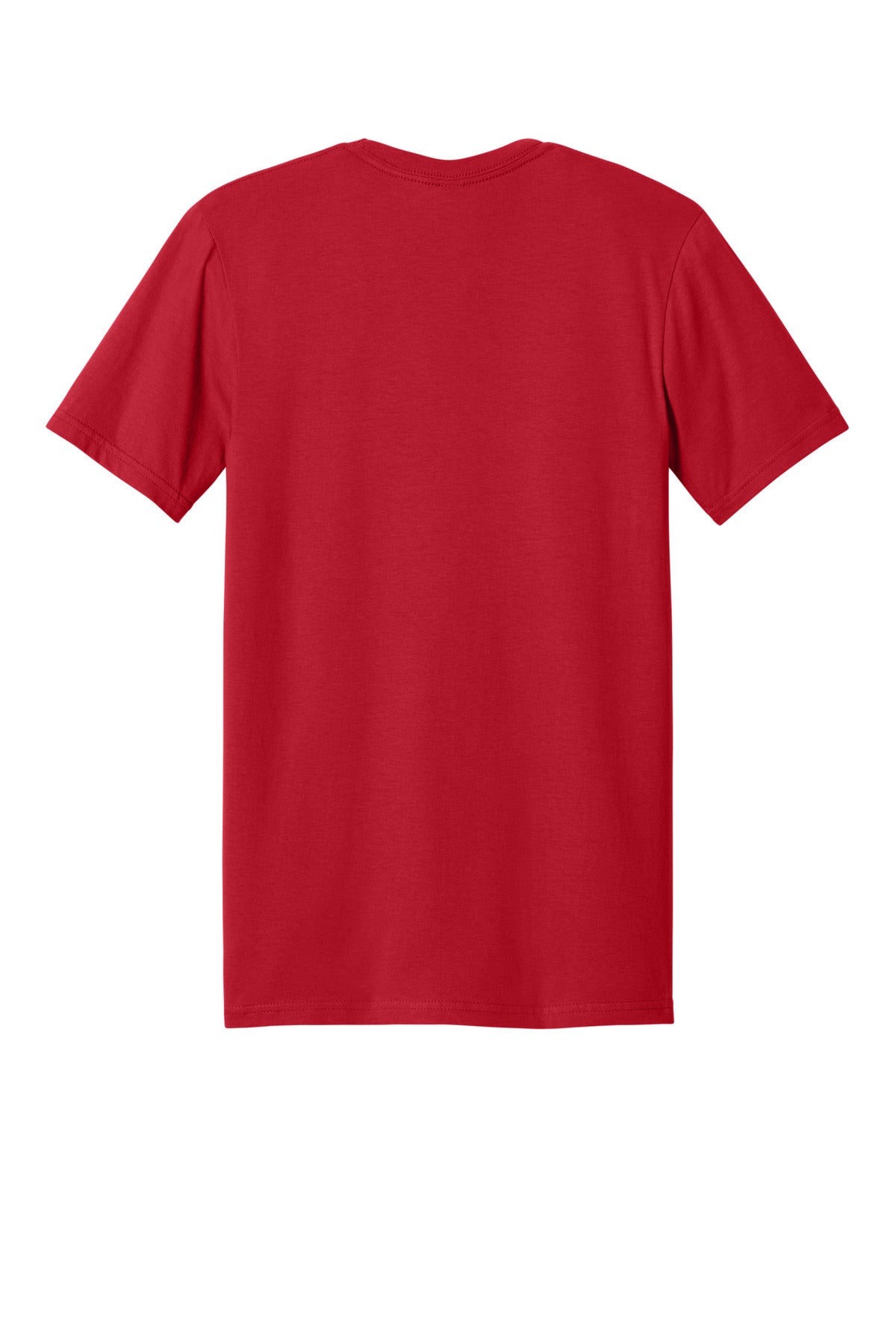 Rear View of Red Gildan Softstyle Plasma Print Tee 64PLSMA
