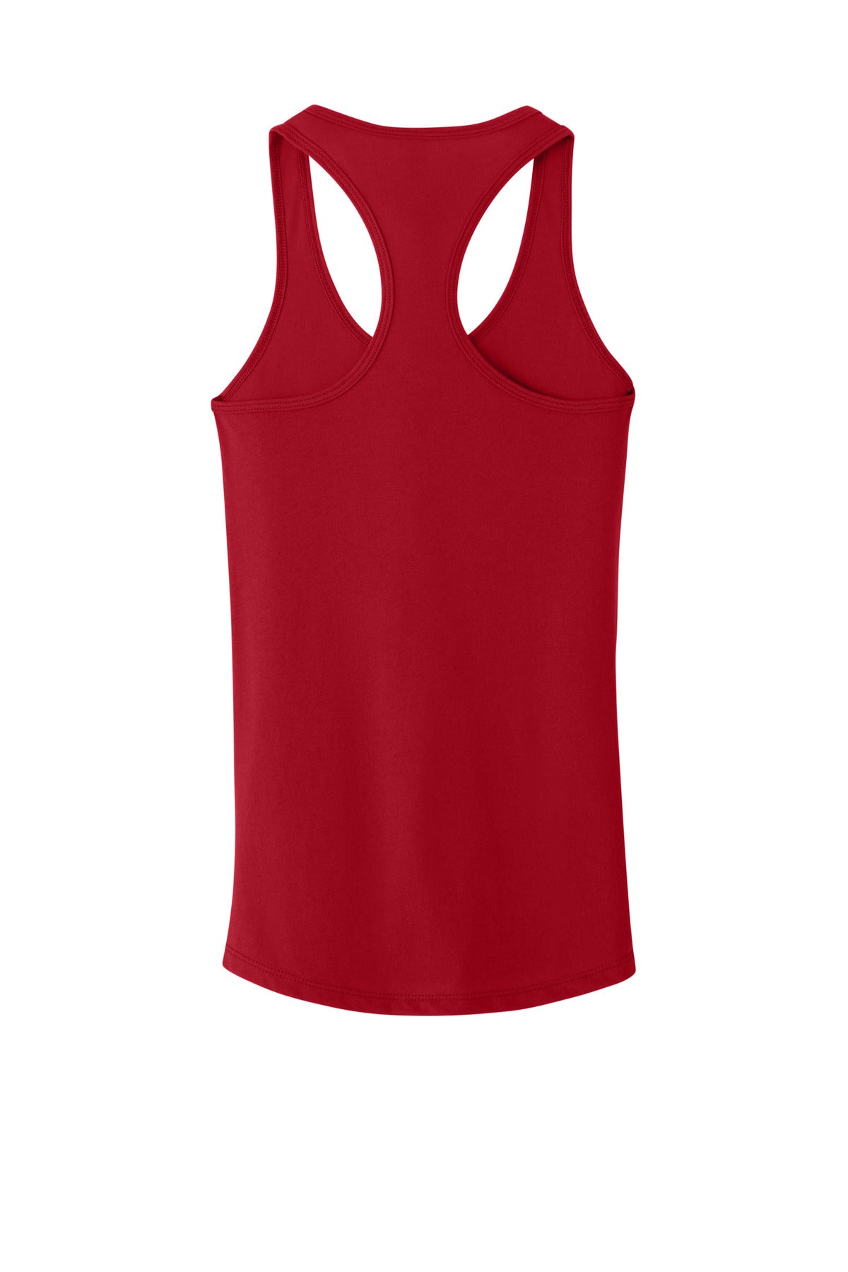 Rear View of Red Next Level Apparel Women's Ideal Racerback Tank NL1533
