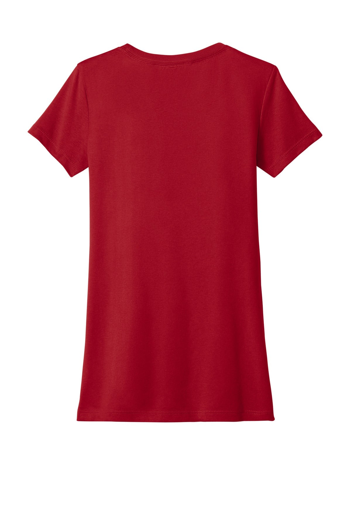 Rear View of Red Next Level Apparel Women's Ideal Tee NL1510