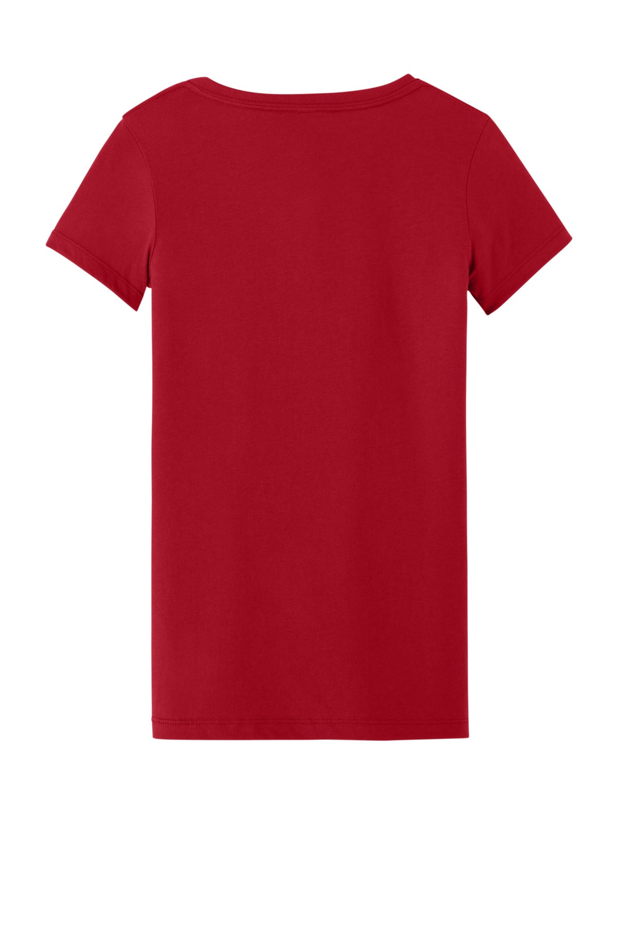 Rear View of Red Next Level Apparel Women's Ideal V-Neck Tee NL1540