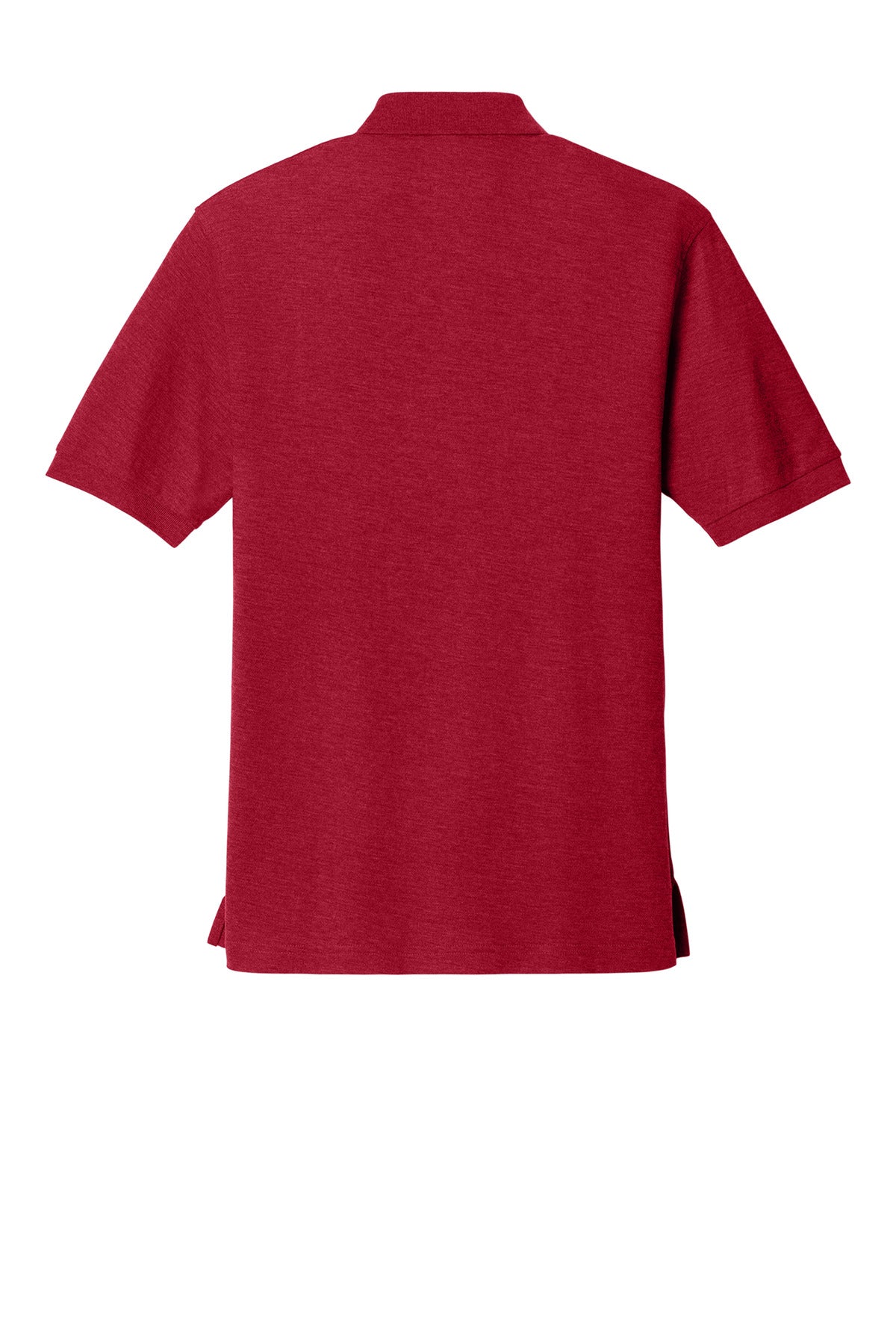Rear View of Red Port Authority Extended Size Silk Touch Polo K500ES