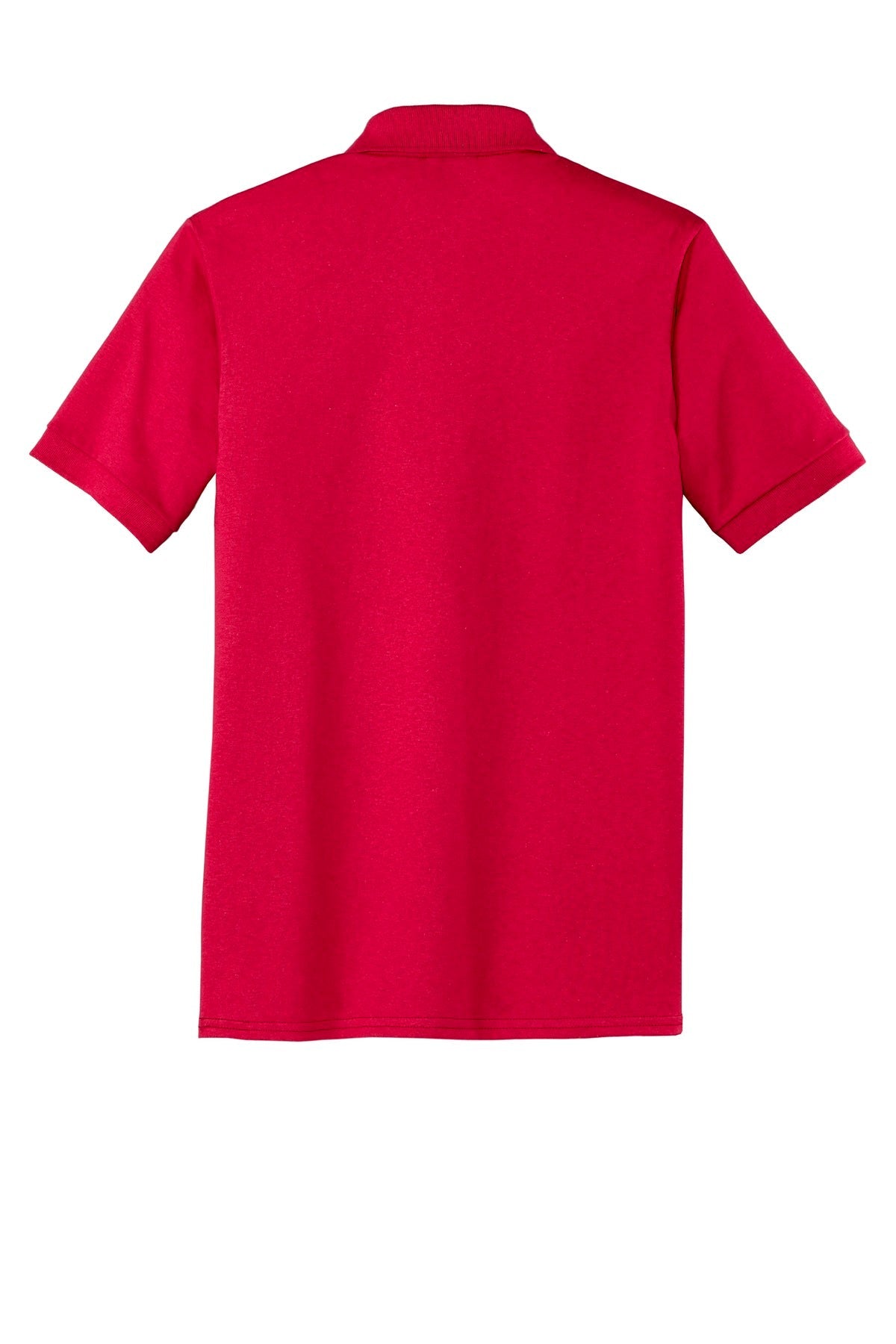 Rear View of Red Port & Co Core Blend Jersey Knit Polo. KP55