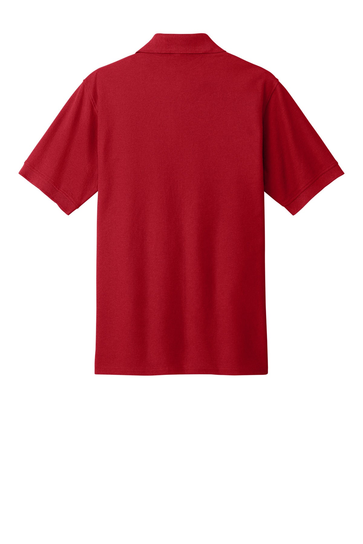 Rear View of Red Port & Co Core Blend Pique Polo. KP155