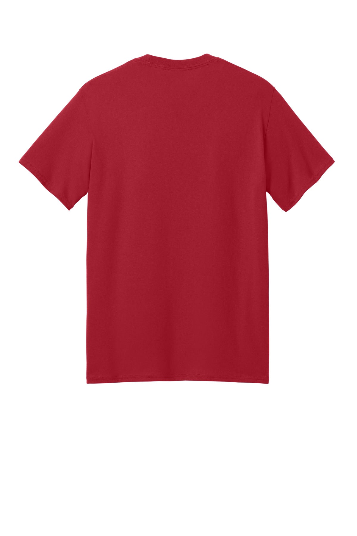 Rear View of Red Port & Co Core Blend Recycled Tee PC01