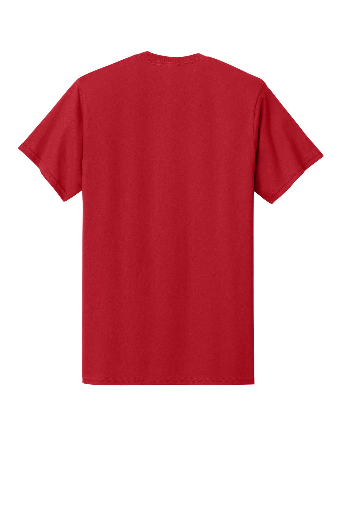 Rear View of Red Port & Co Core Cotton Pocket Tee. PC54P