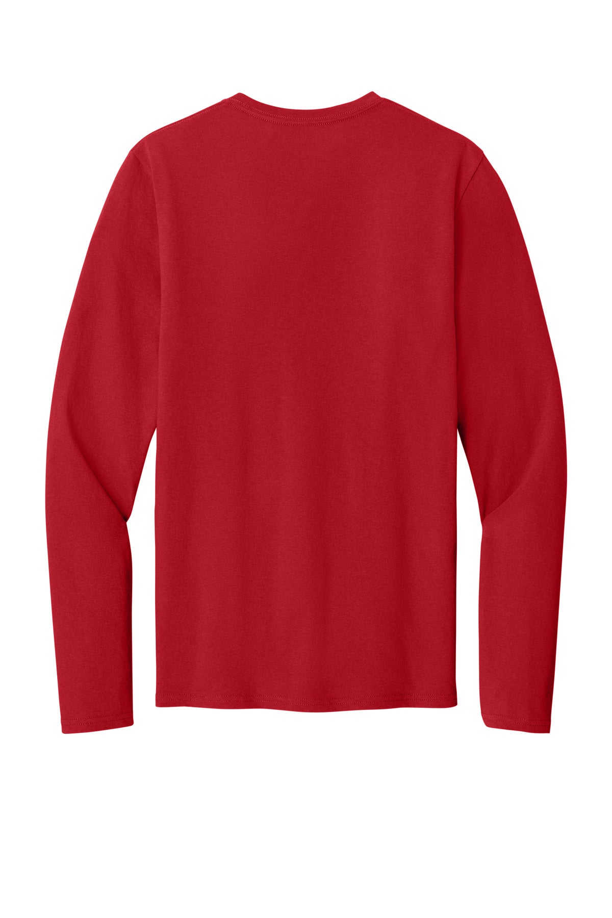 Rear View of Red Port & Co Easy Cotton Long Sleeve Tee PC43LS