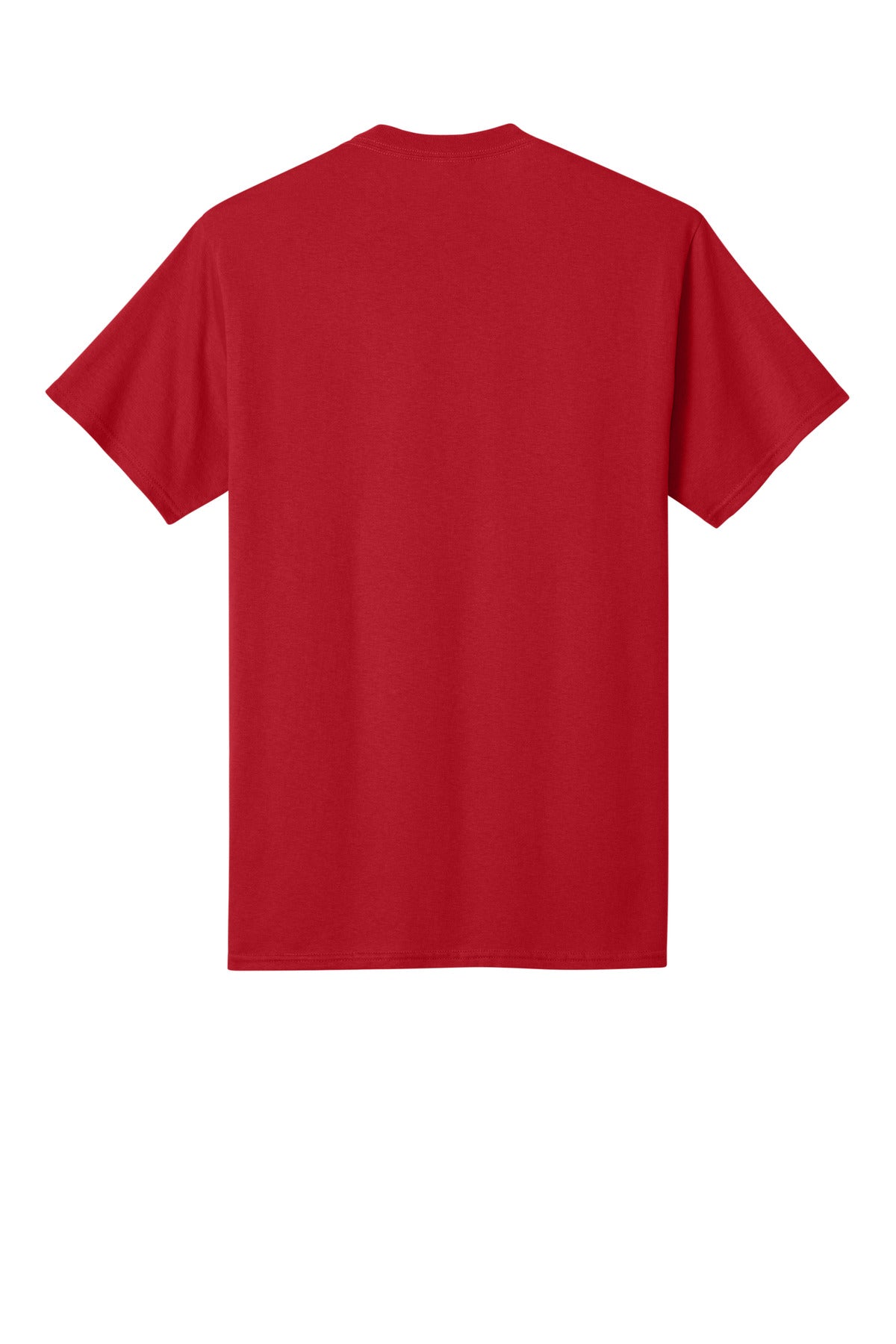 Rear View of Red Port & Co Tall Core Cotton Tee PC54T