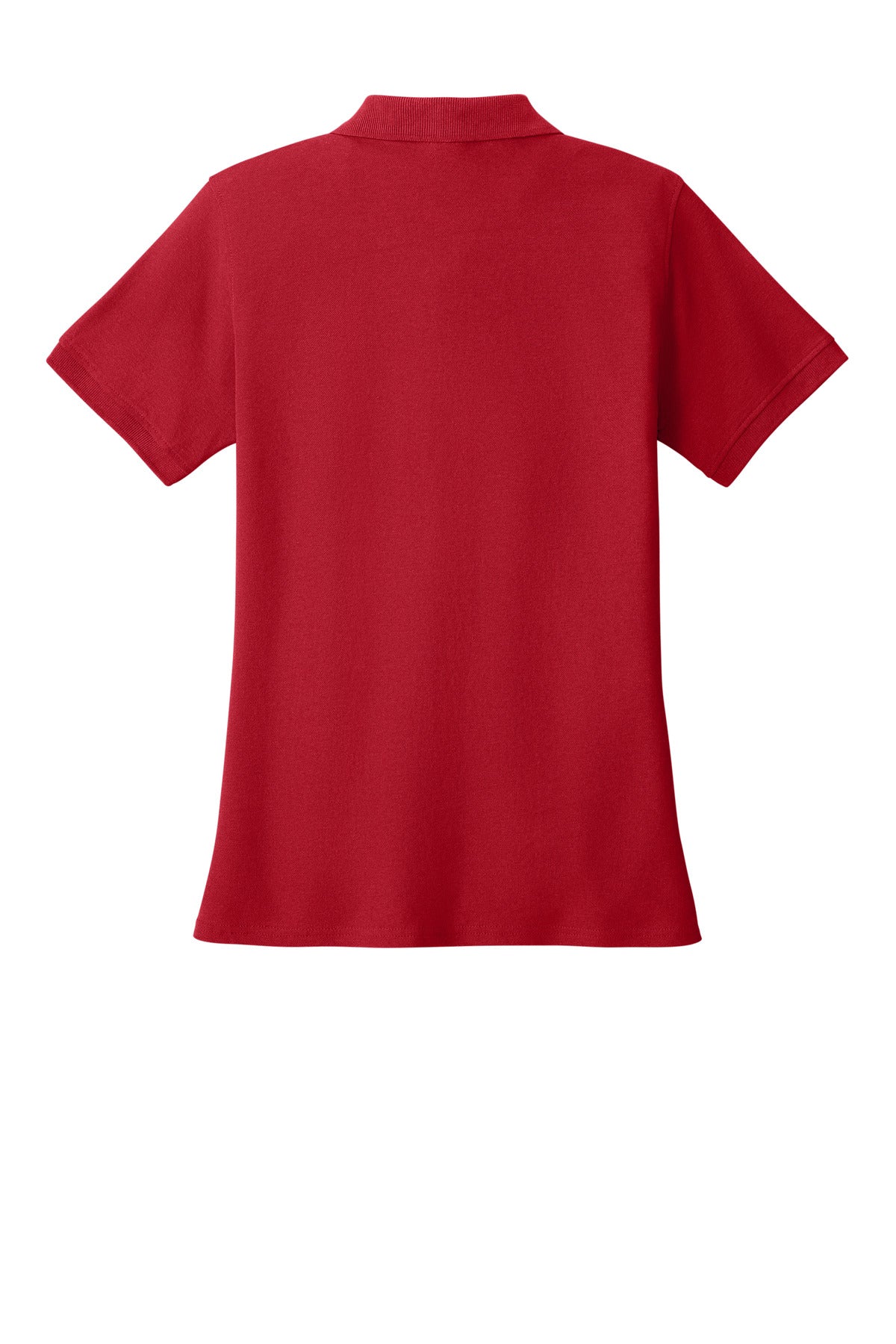 Rear View of Red Port & Co Women's Core Blend Pique Polo. LKP155