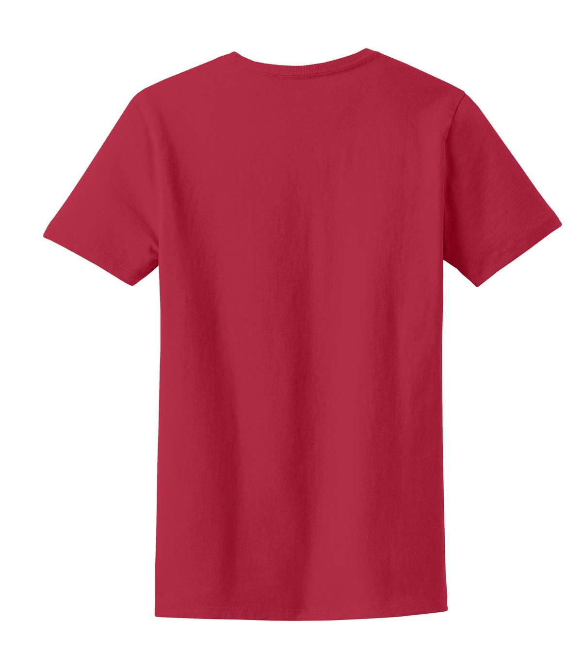Rear View of Red Port & Co Women's Essential Tee. LPC61