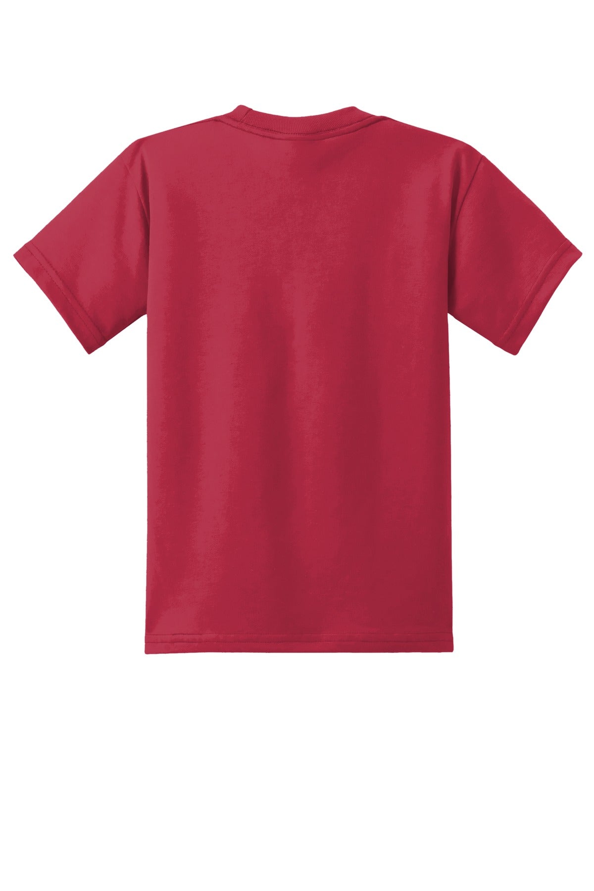 Rear View of Red Port & Co Youth Core Blend Tee. PC55Y