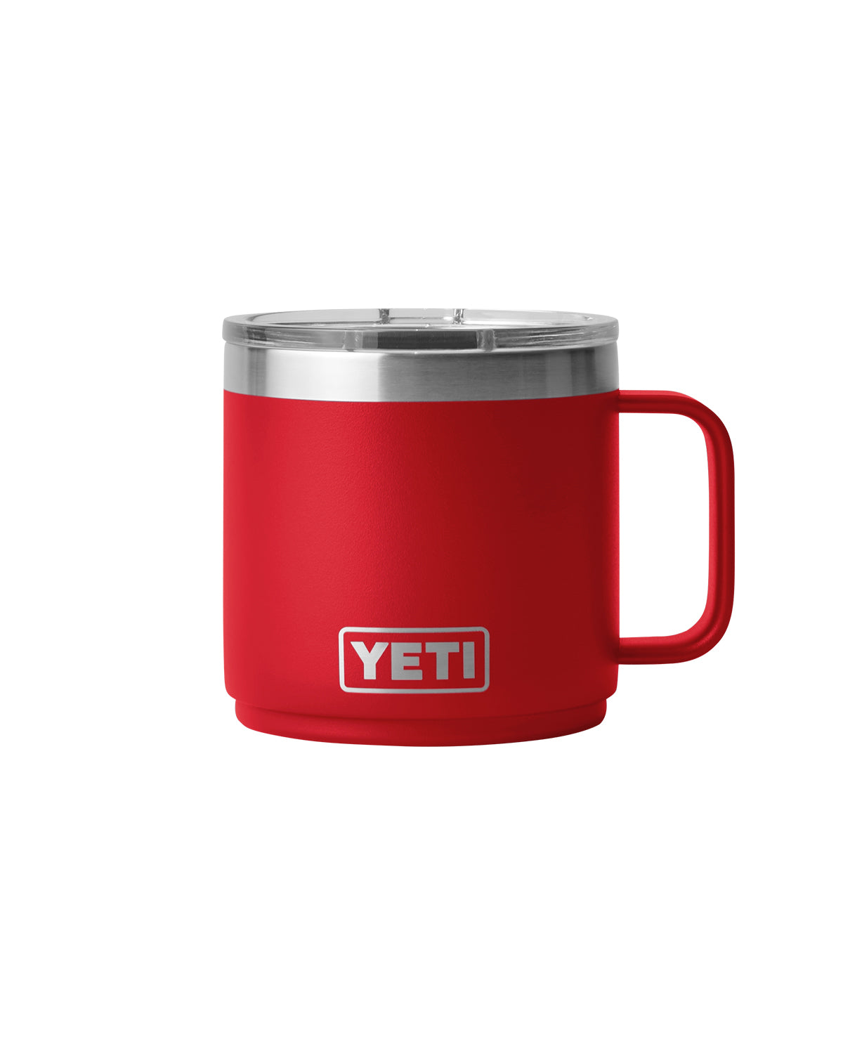 Rear View of Red-Rescue Rambler® 14 oz Stackable Mug with DuraSip™ Ceramic Lining plain