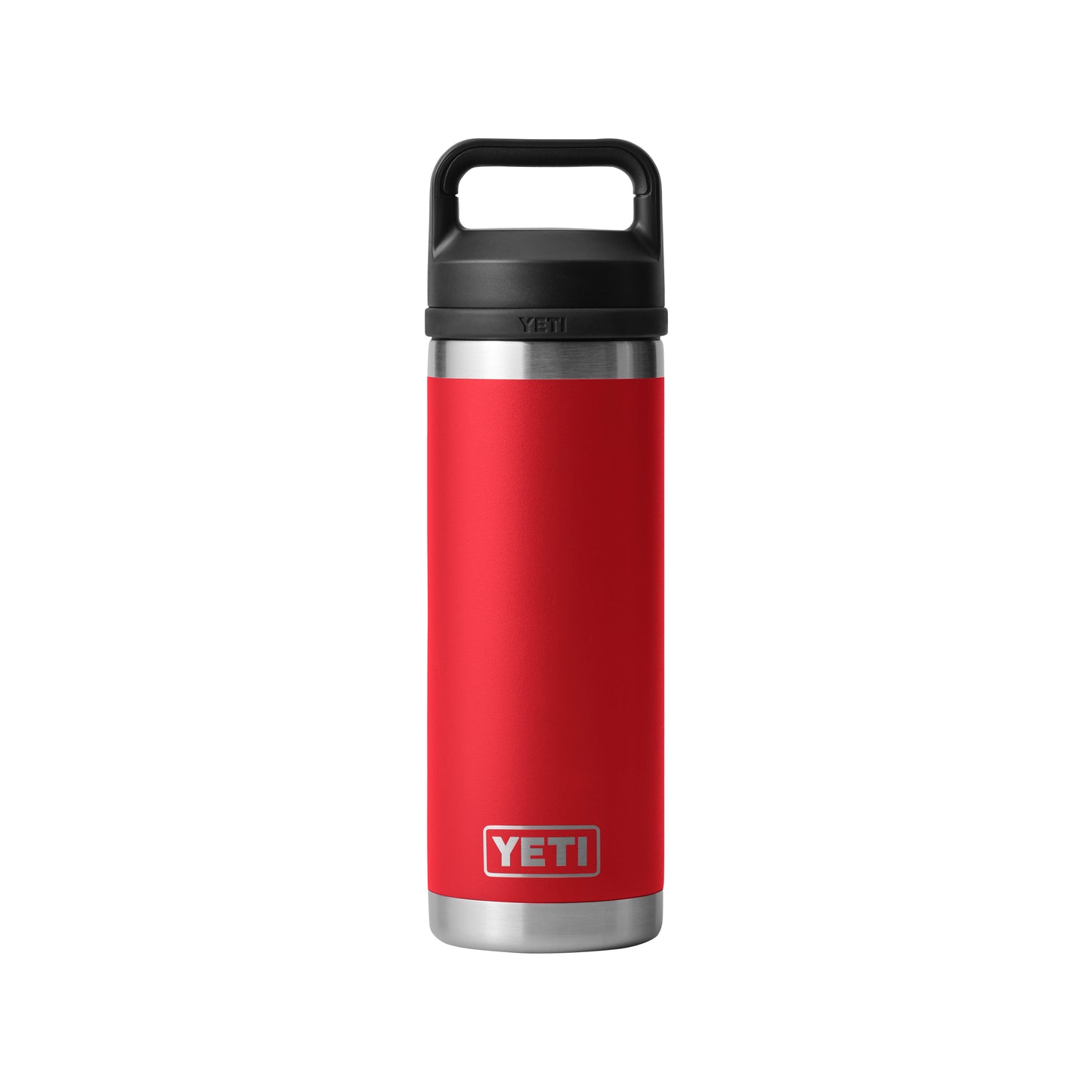 Rear View of Red-Rescue Rambler® 18 oz Water Bottle with Chug Cap plain