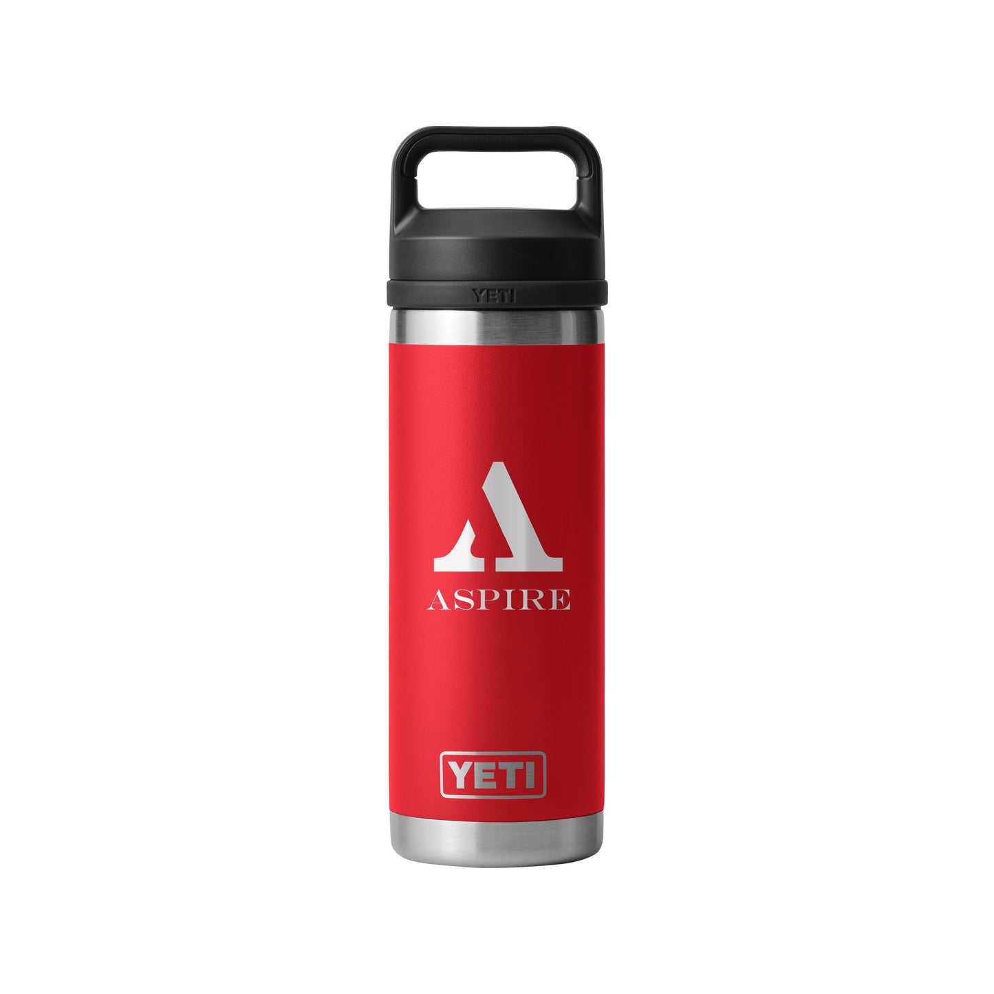 Rear View of Red-Rescue Rambler® 18 oz Water Bottle with Chug Cap