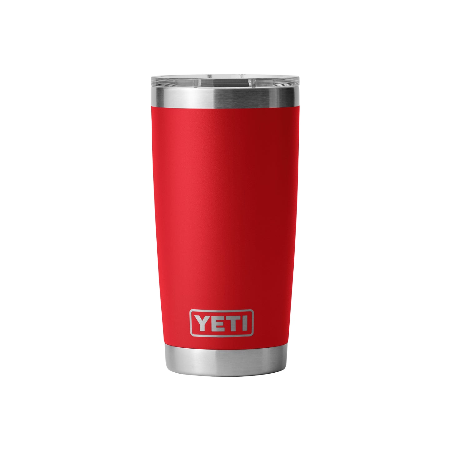 Rear View of Red-Rescue Rambler® 20 oz Tumbler MagSlider™ Lid plain