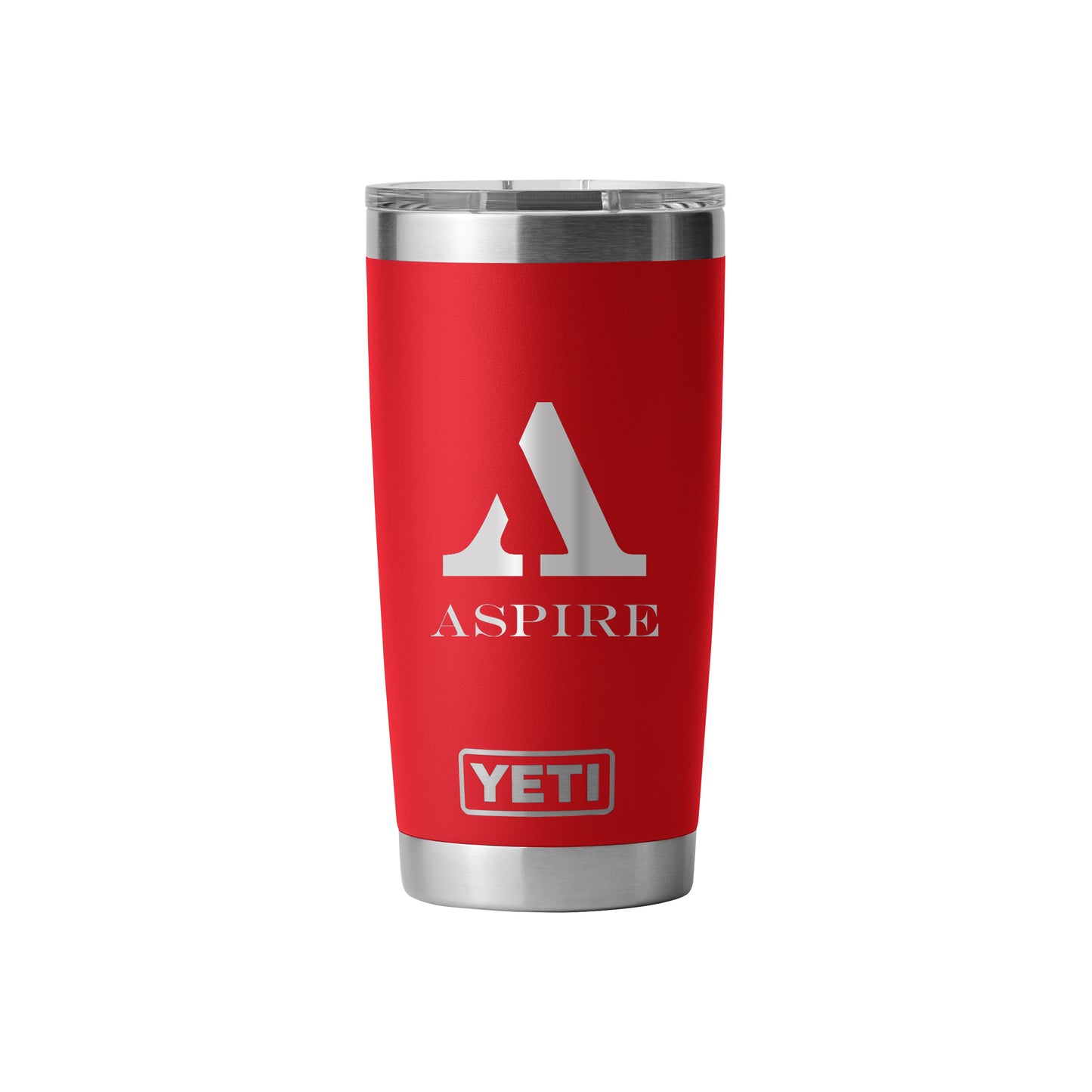 Rear View of Red-Rescue Rambler® 20 oz Tumbler MagSlider™ Lid