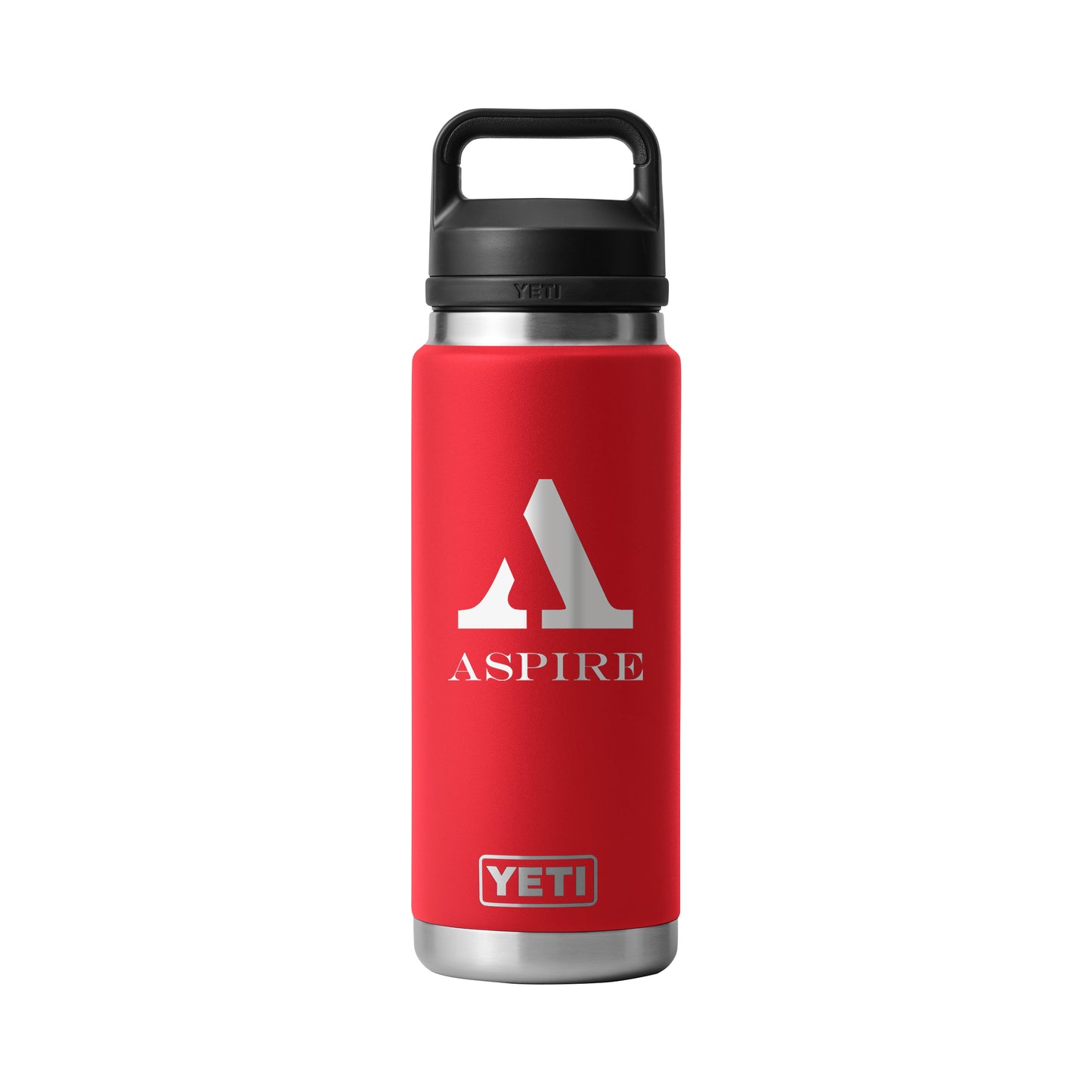 Rear View of Red-Rescue Rambler® 26 oz Water Bottle with Chug Cap