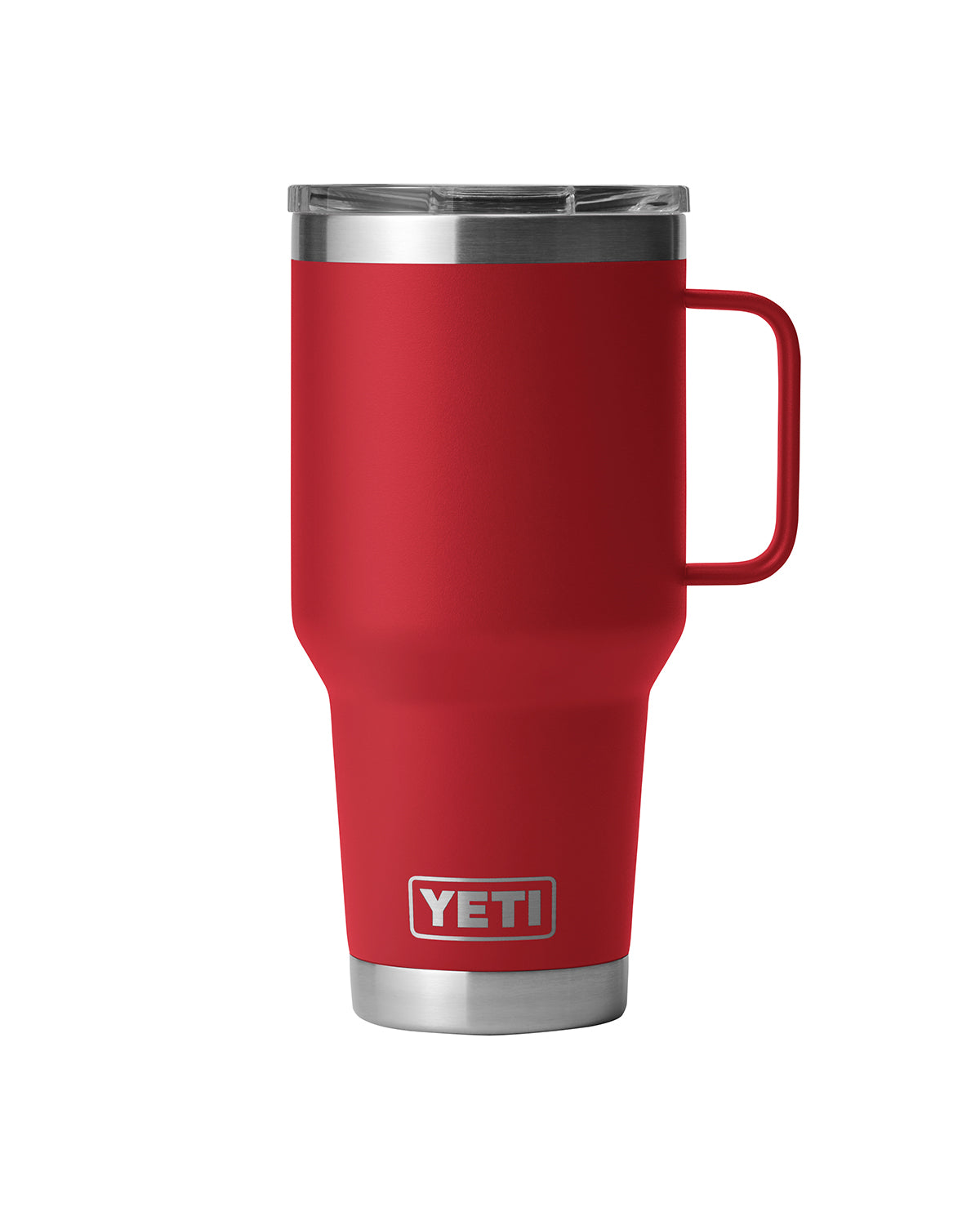 Rear View of Red-Rescue Rambler® 30 oz Travel Mug with StrongHold™ Lid plain