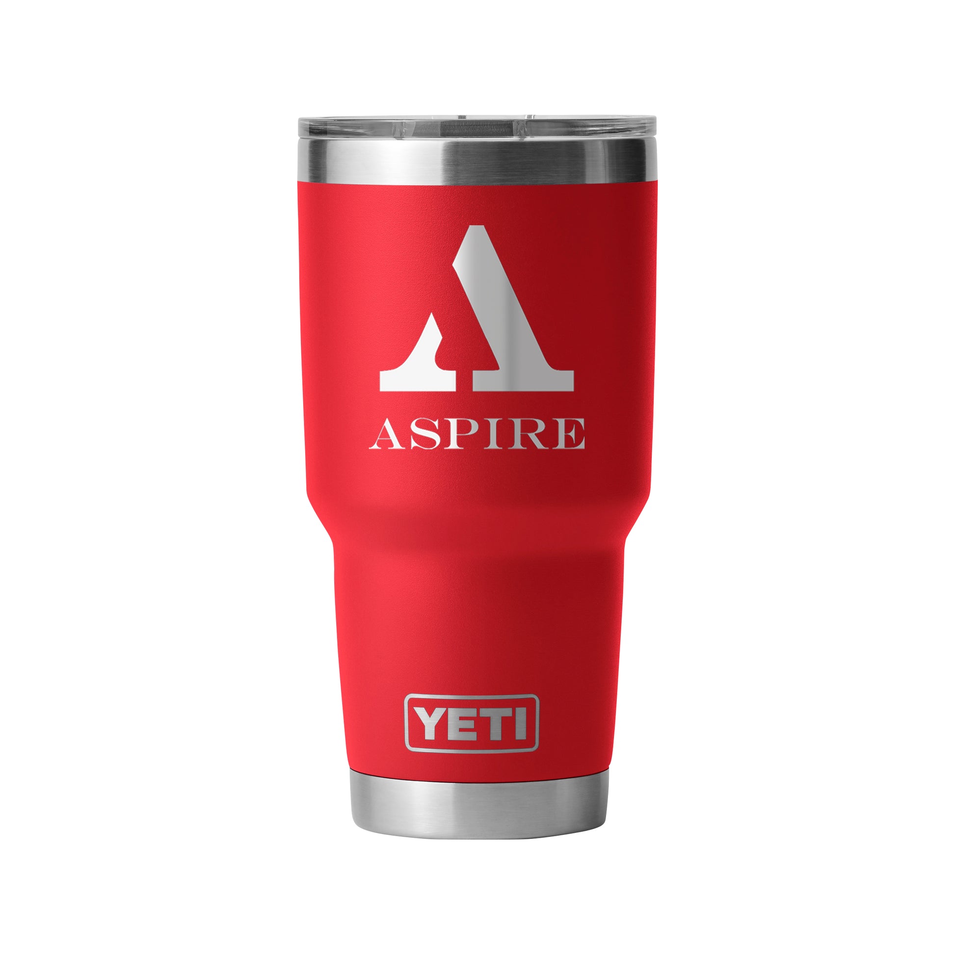 Rear View of Red-Rescue Rambler® 30 oz Tumbler with MagSlider™ Lid