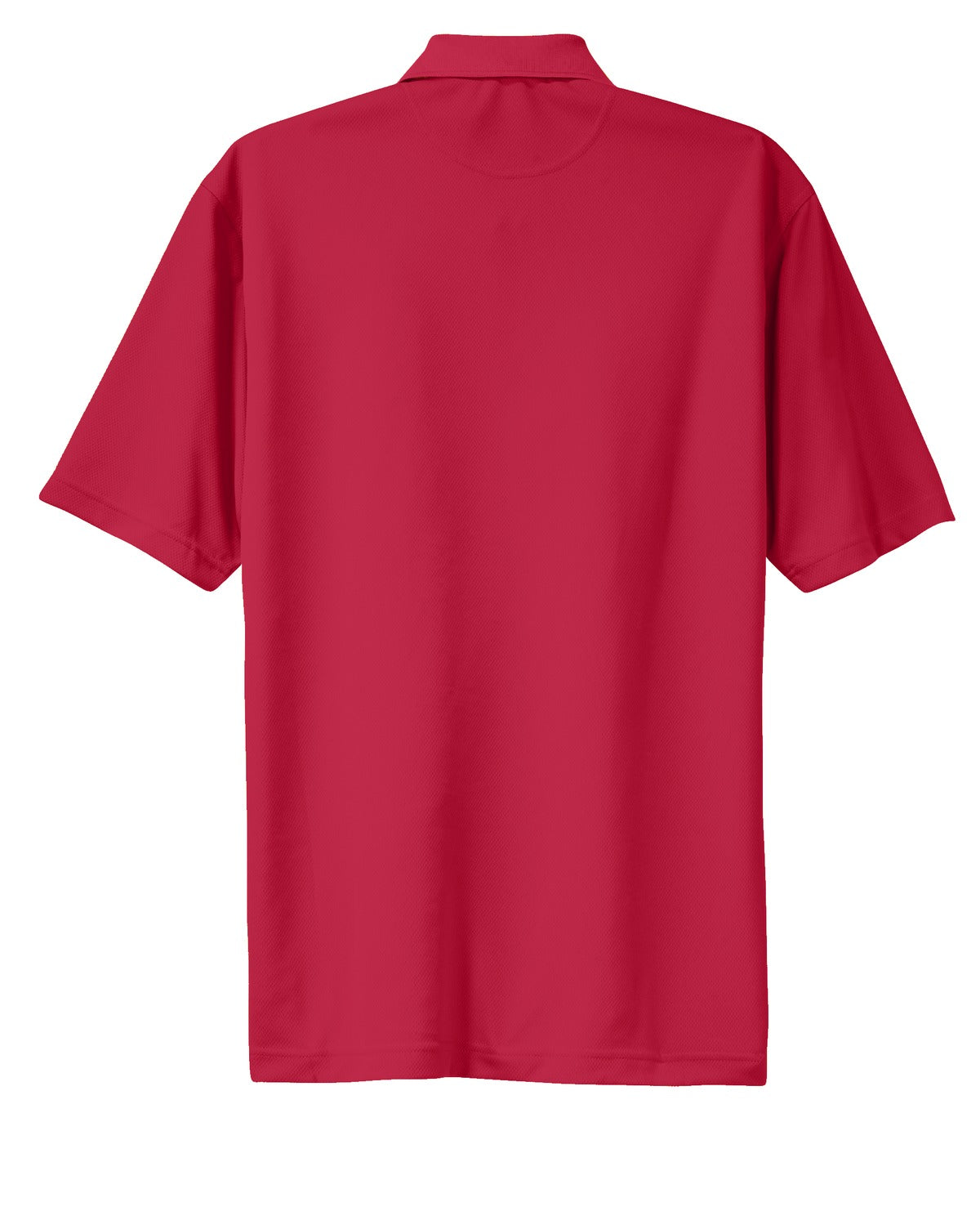 Rear View of Red Sport-Tek Dri-Mesh Polo. K469