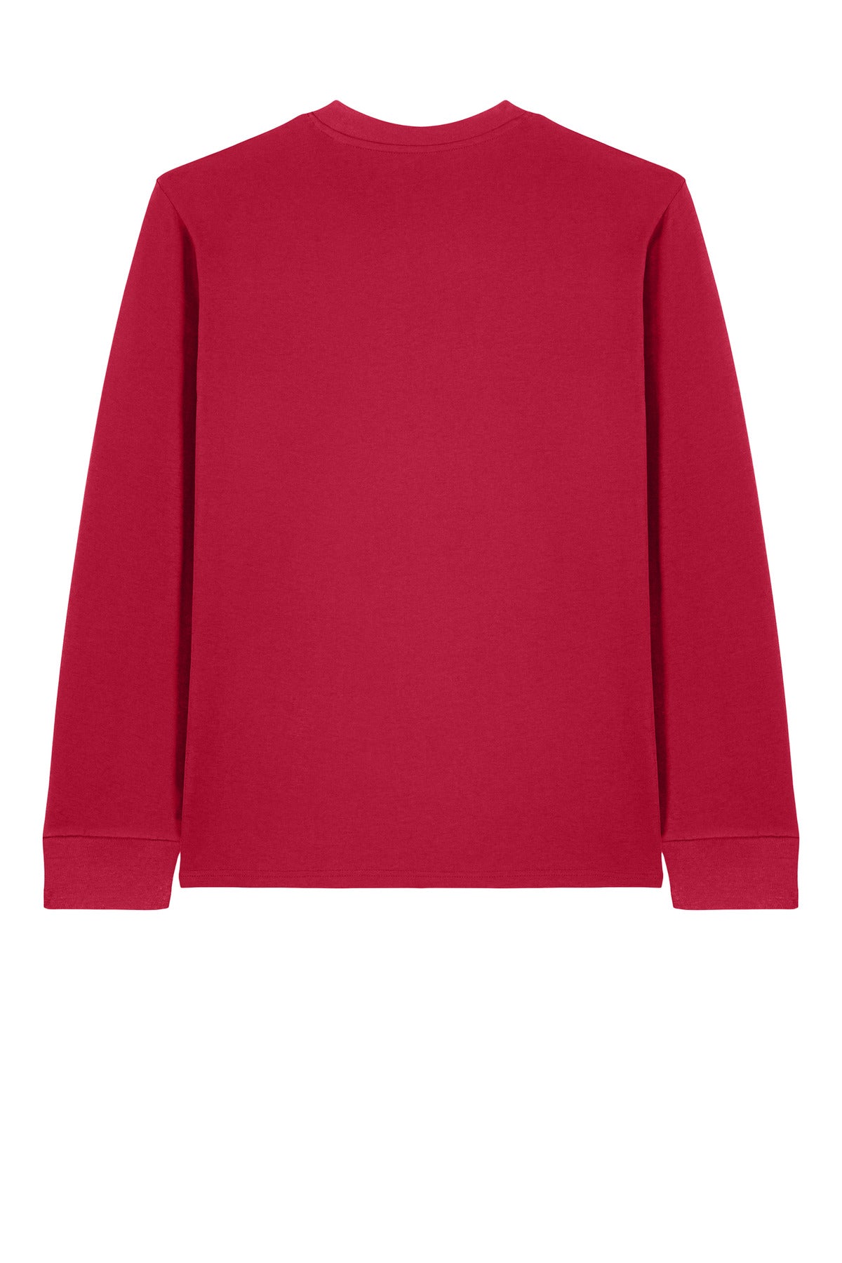 Rear View of Red Stanley/Stella Unisex Creator 2.0 Long Sleeve Tee SXU022