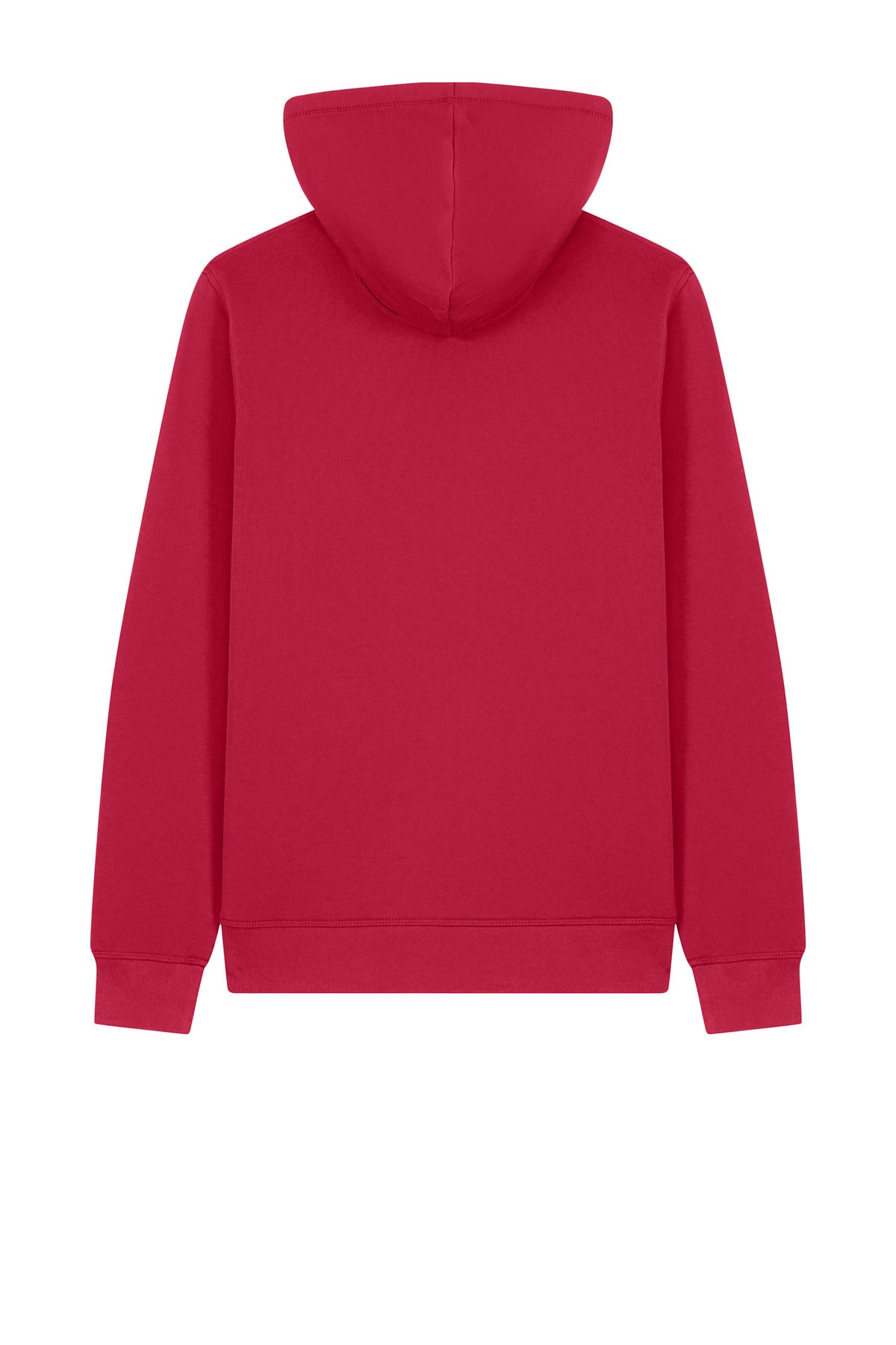 Rear View of Red Stanley/Stella Unisex Mixer Full-Zip Hooded Sweatshirt SXU011