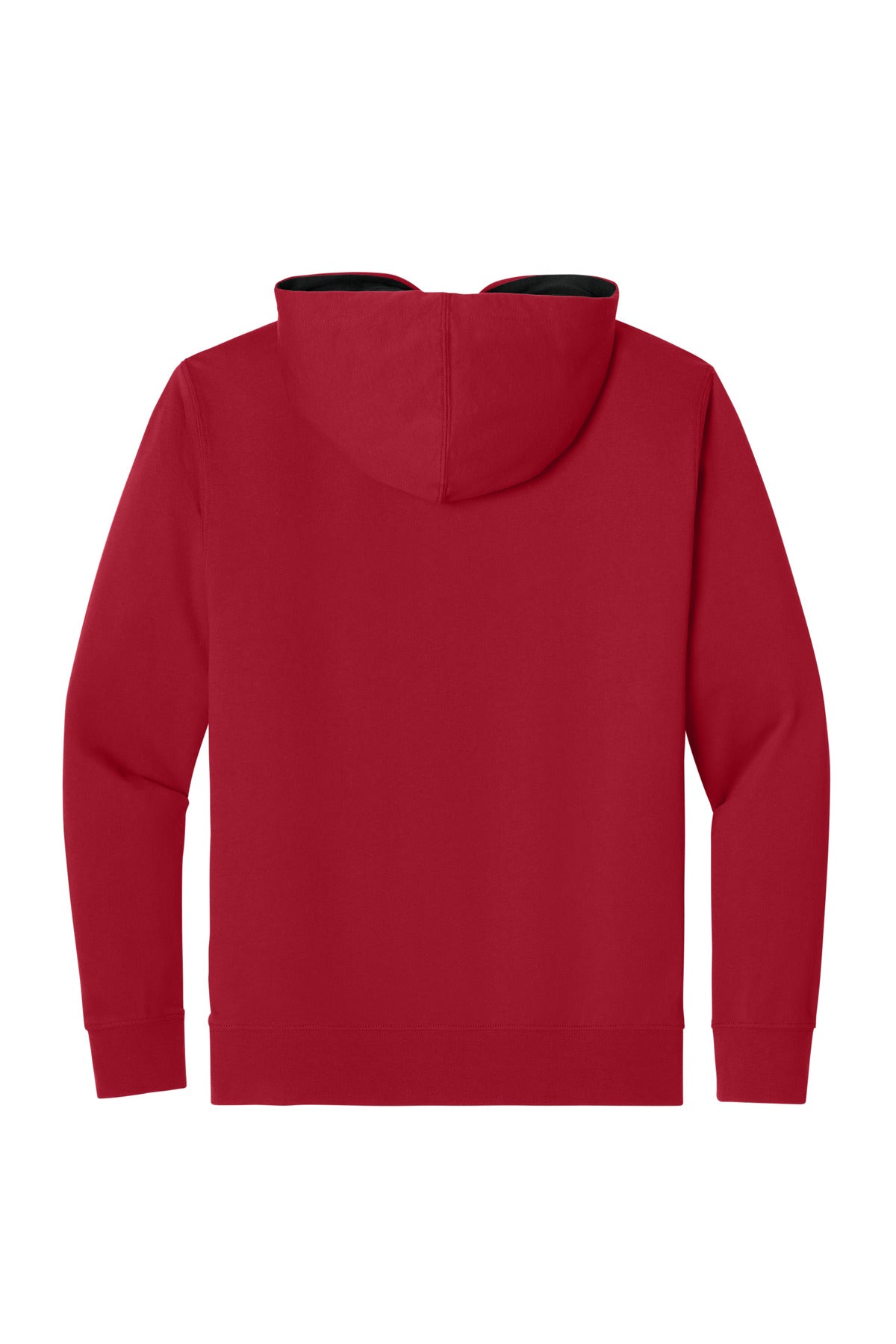 Rear View of Red/Black Next Level Apparel Laguna Hoodie NL9301