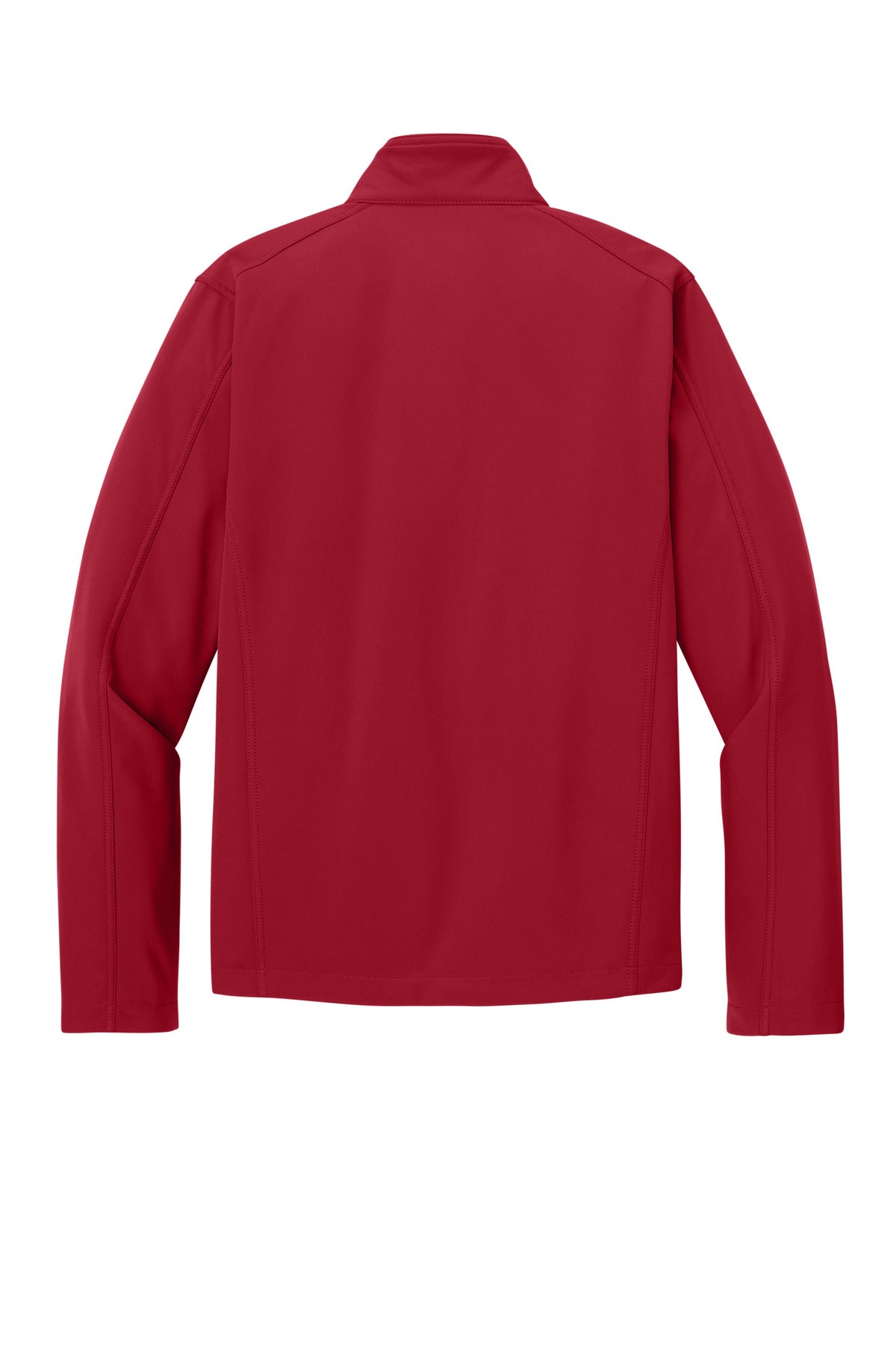 Rear View of Rich Red Port Authority Core Soft Shell Jacket. J317