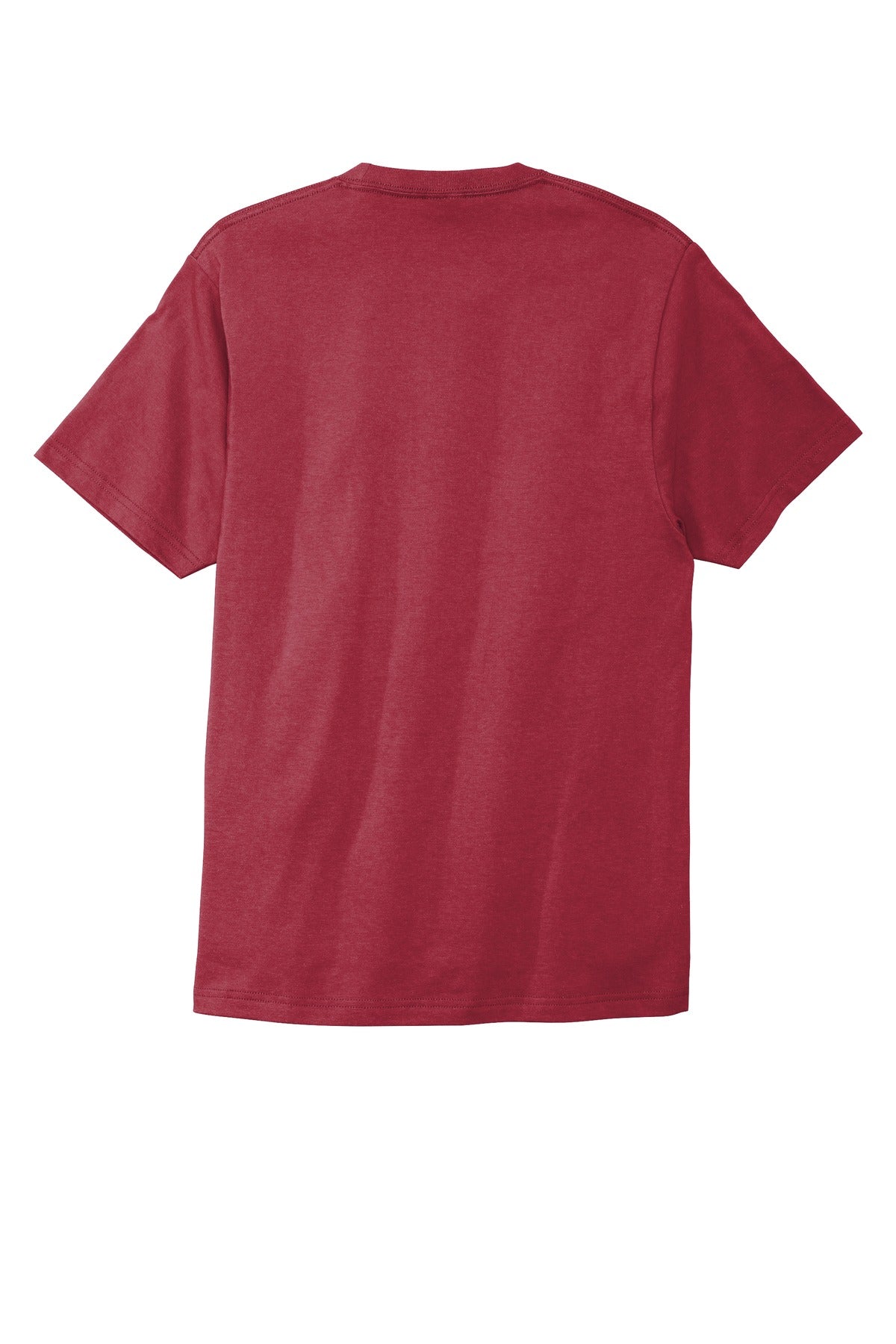 Rear View of Rich Red Port & Co Bouncer Tee PC600