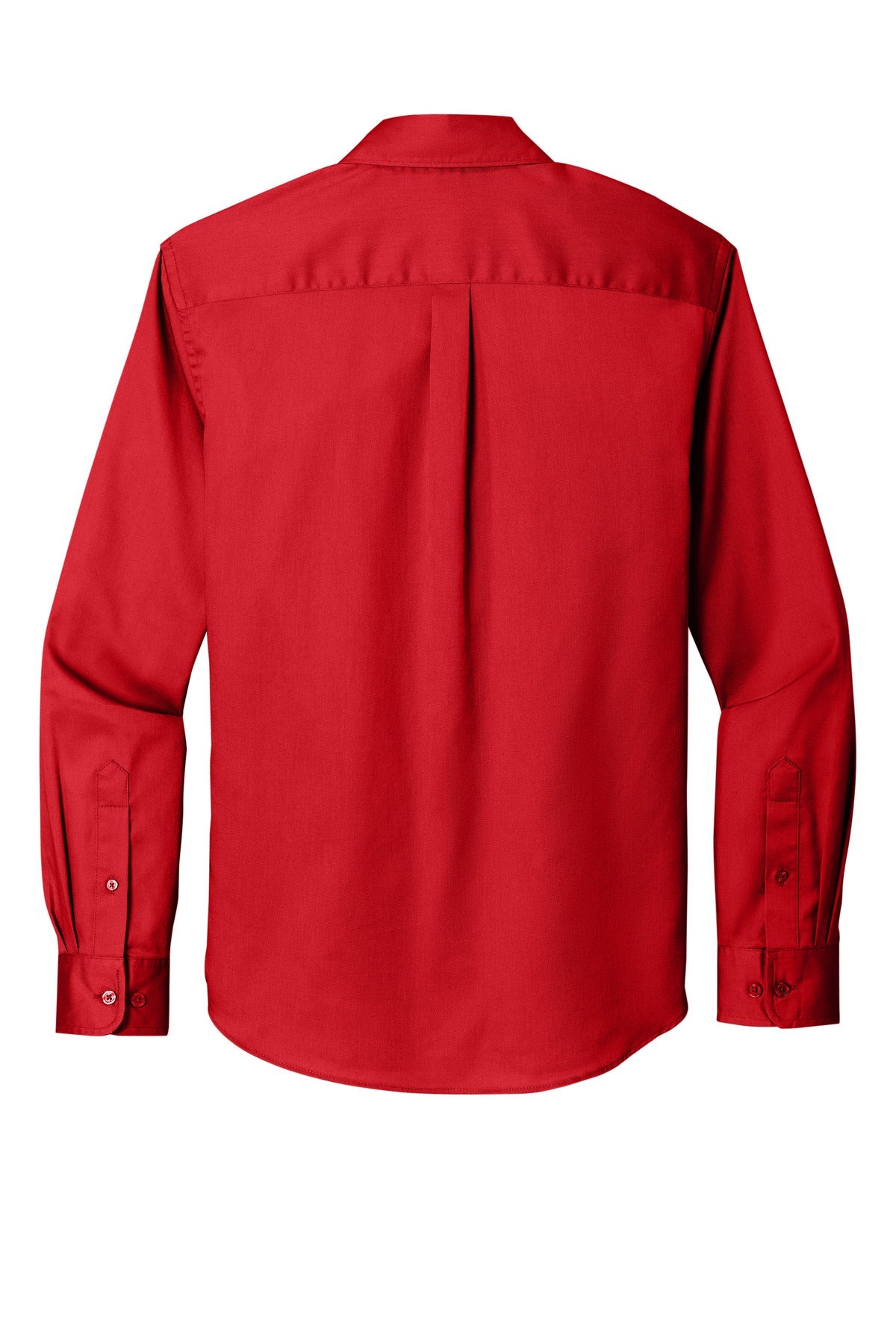 Rear View of RichRed Port Authority Long Sleeve SuperPro React Twill Shirt. W808