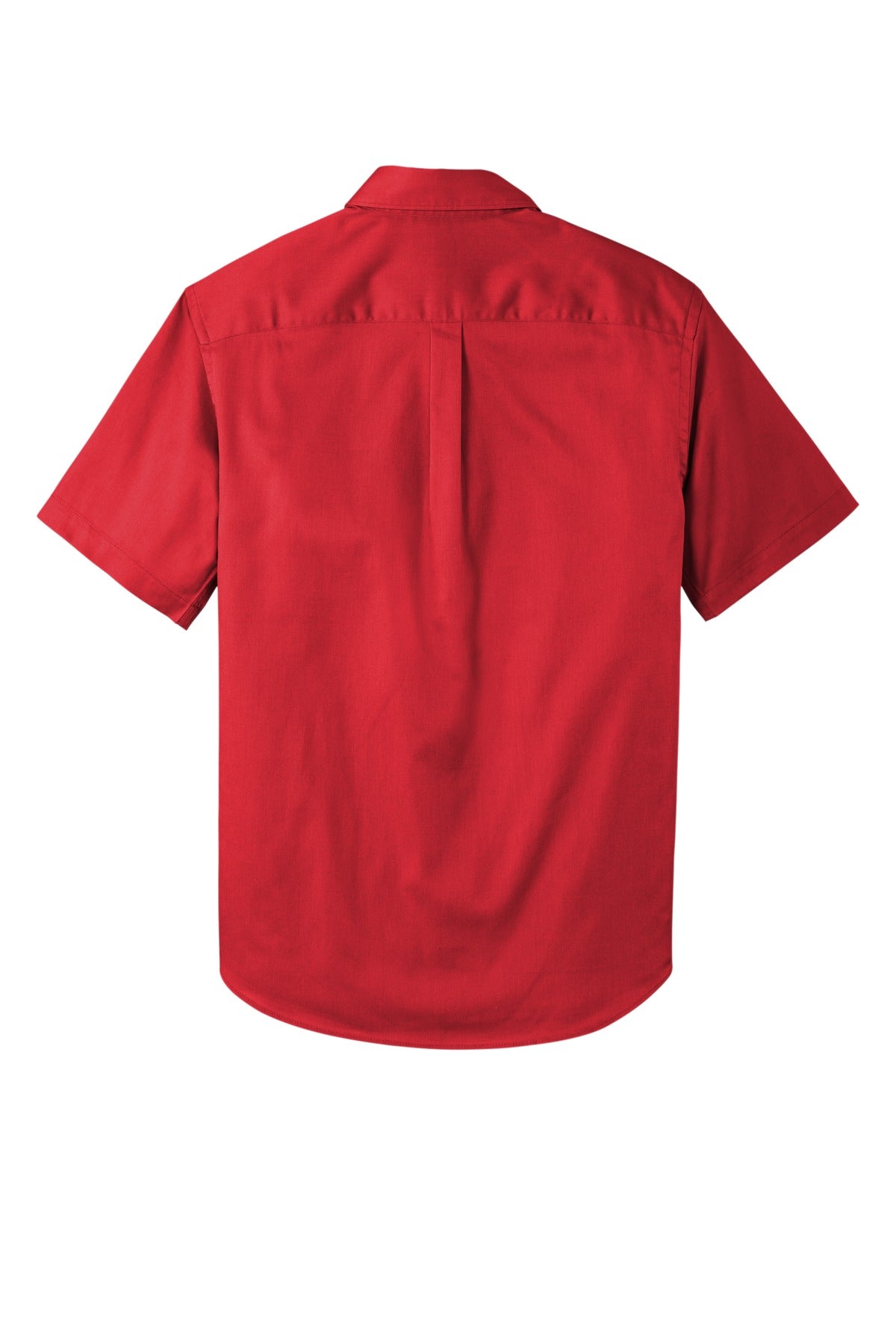 Rear View of RichRed Port Authority Short Sleeve SuperPro React Twill Shirt. W809