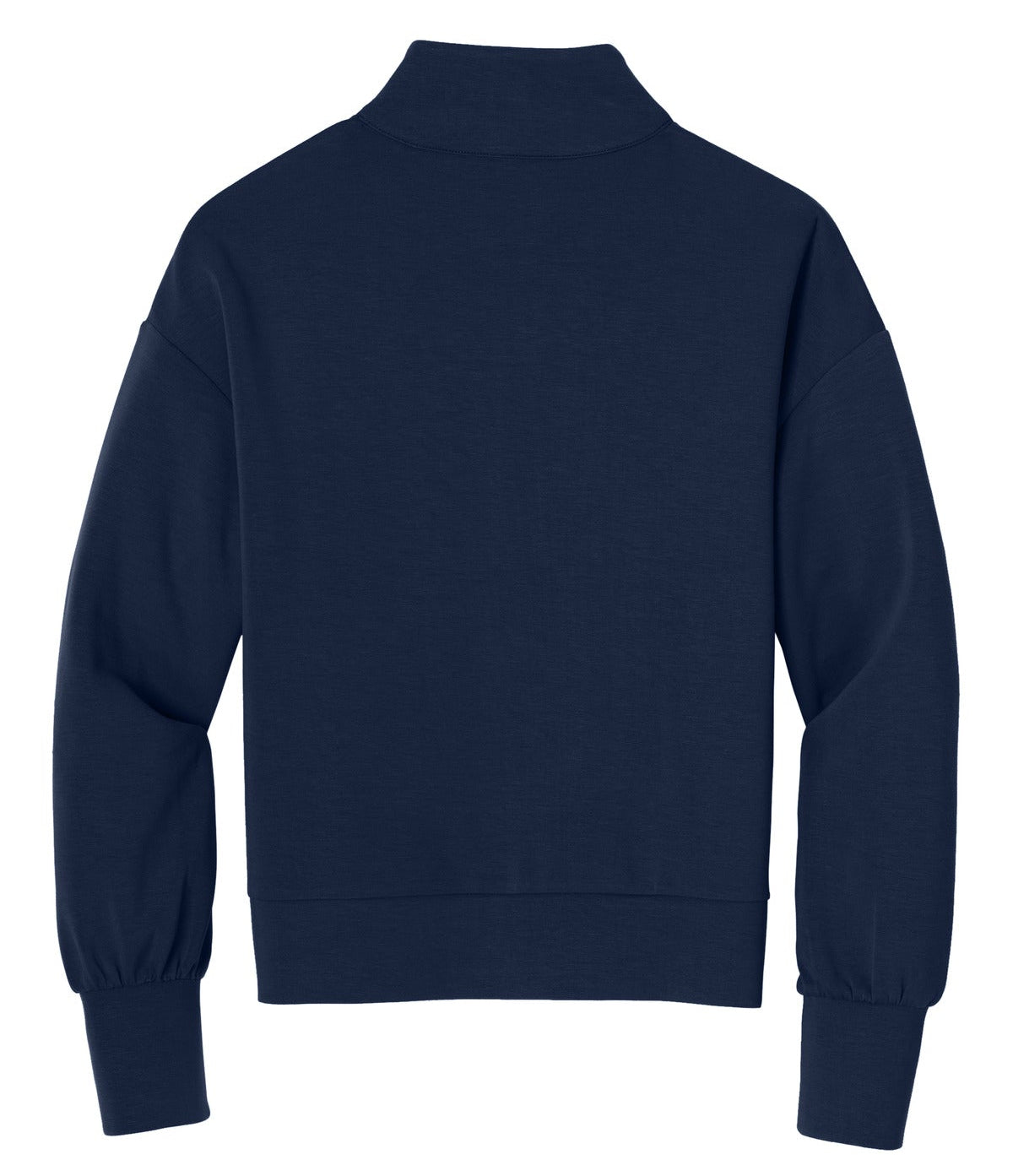 Rear View of RiverBlNv OGIO Women's Transcend 1/4-Zip LOG861