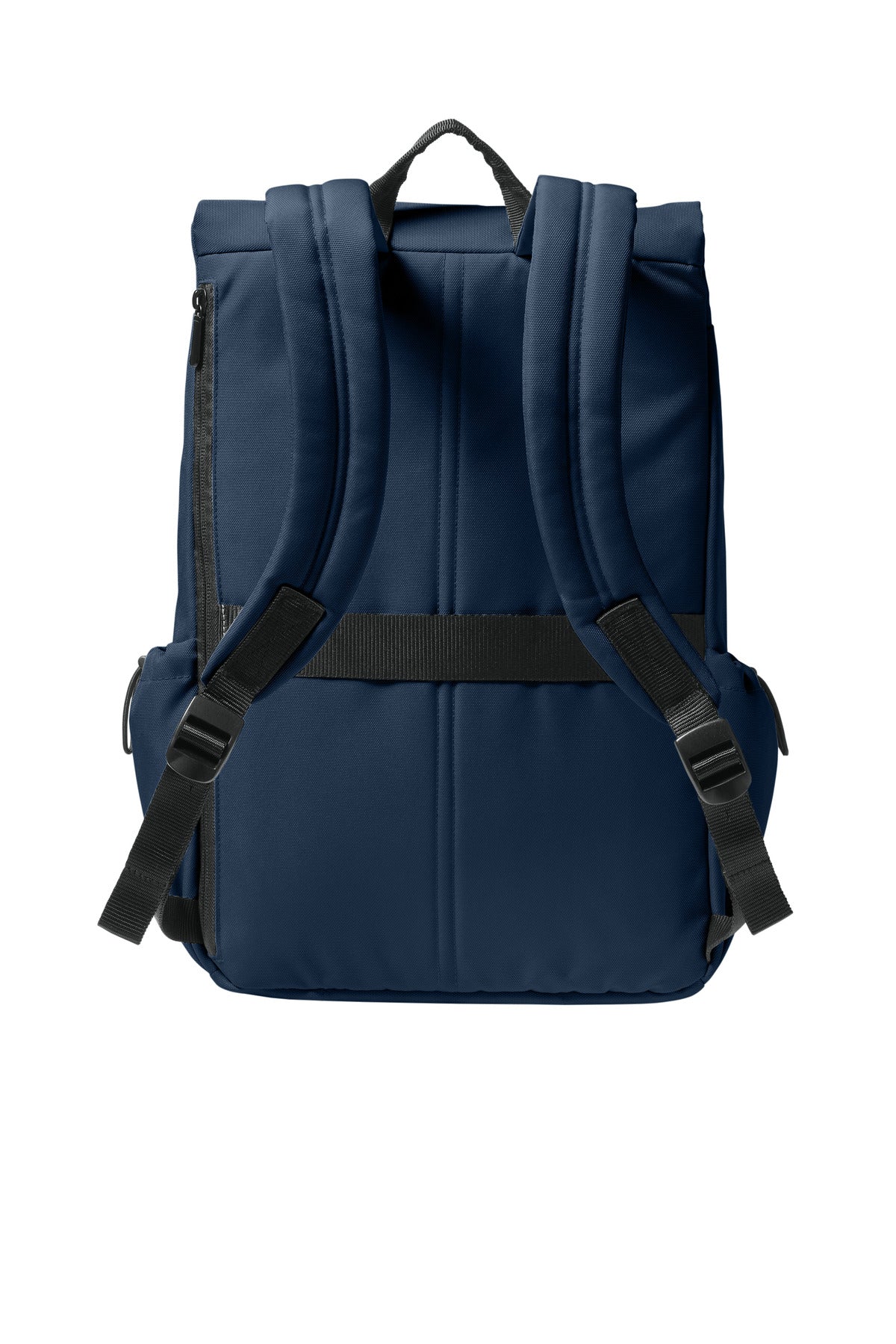 Rear View of RiverBlNv Port Authority Matte Oxford Backpack BG940