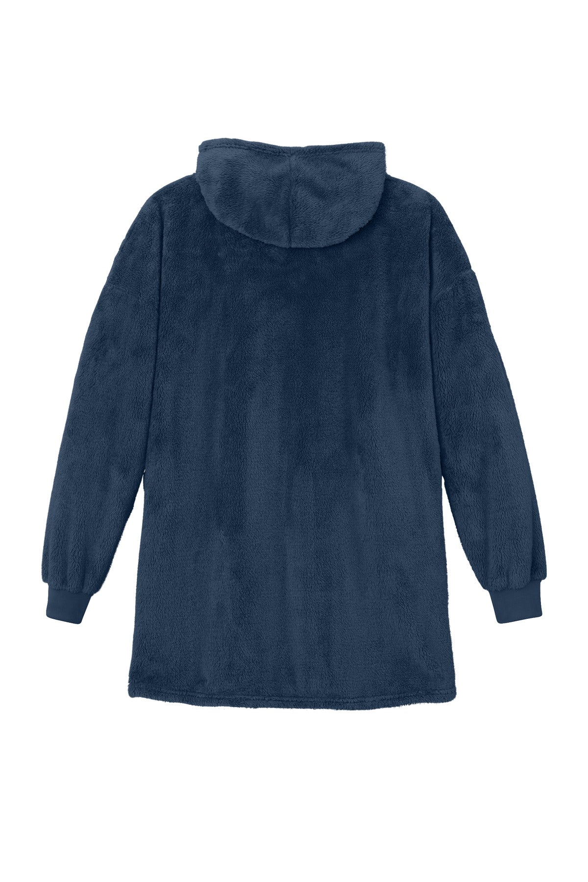 Rear View of RiverBlNv Port Authority Plush Poncho BP42