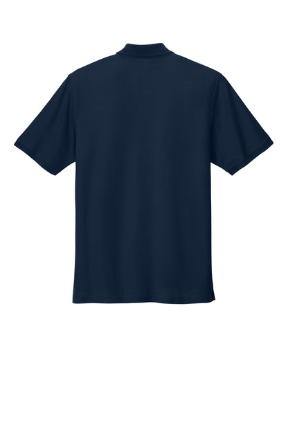 Rear View of RiverBlNv Port Authority Tall Wearever Signature Pique Polo TLK200