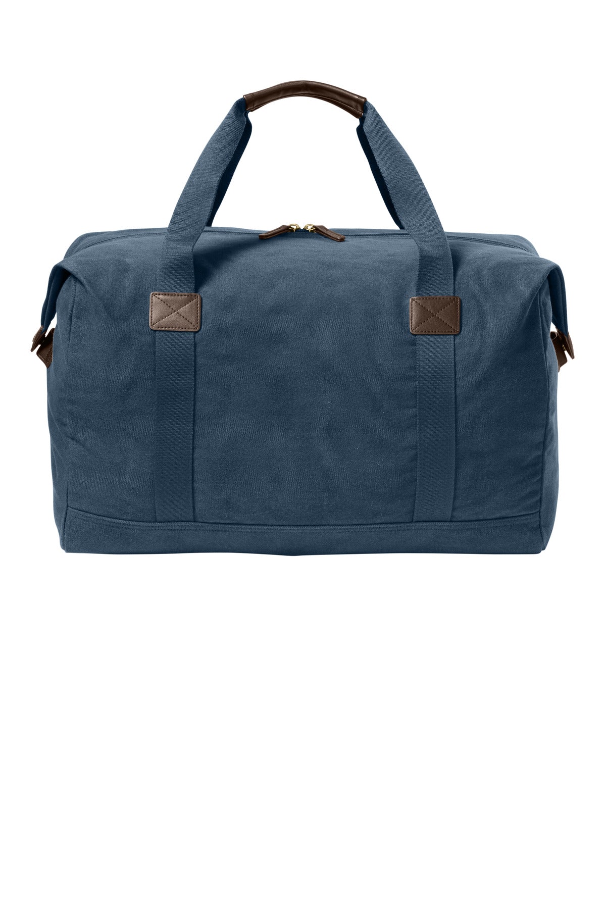 Rear View of RiverBlNv Port Authority Washed Canvas Duffel BG8030