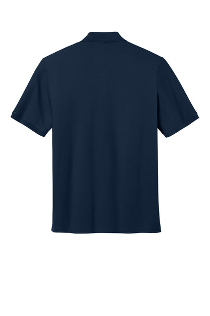 Rear View of RiverBlNv Port Authority Wearever Signature Pique Pocket Polo K200P
