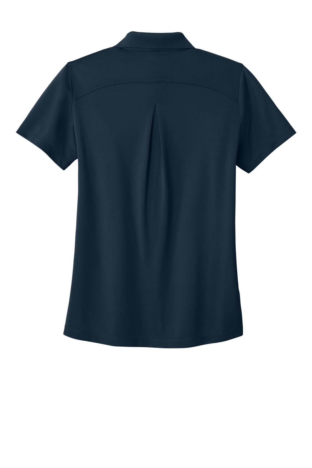 Rear View of RiverBlNv Port Authority Women's Wearever Performance Pique Polo LK240
