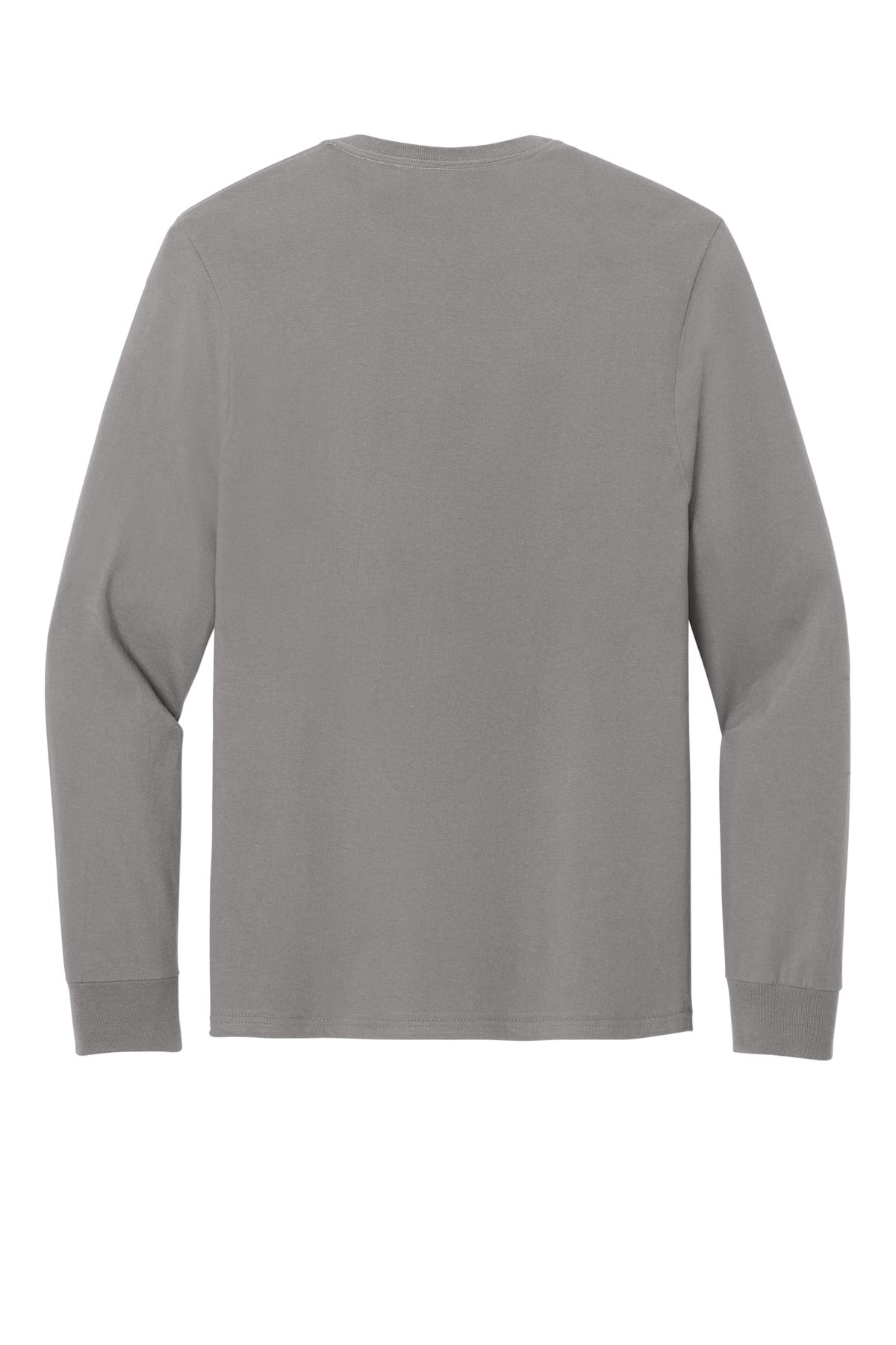 Rear View of Rock Jerzees Classics Unisex Cotton Long Sleeve T-Shirt 363L