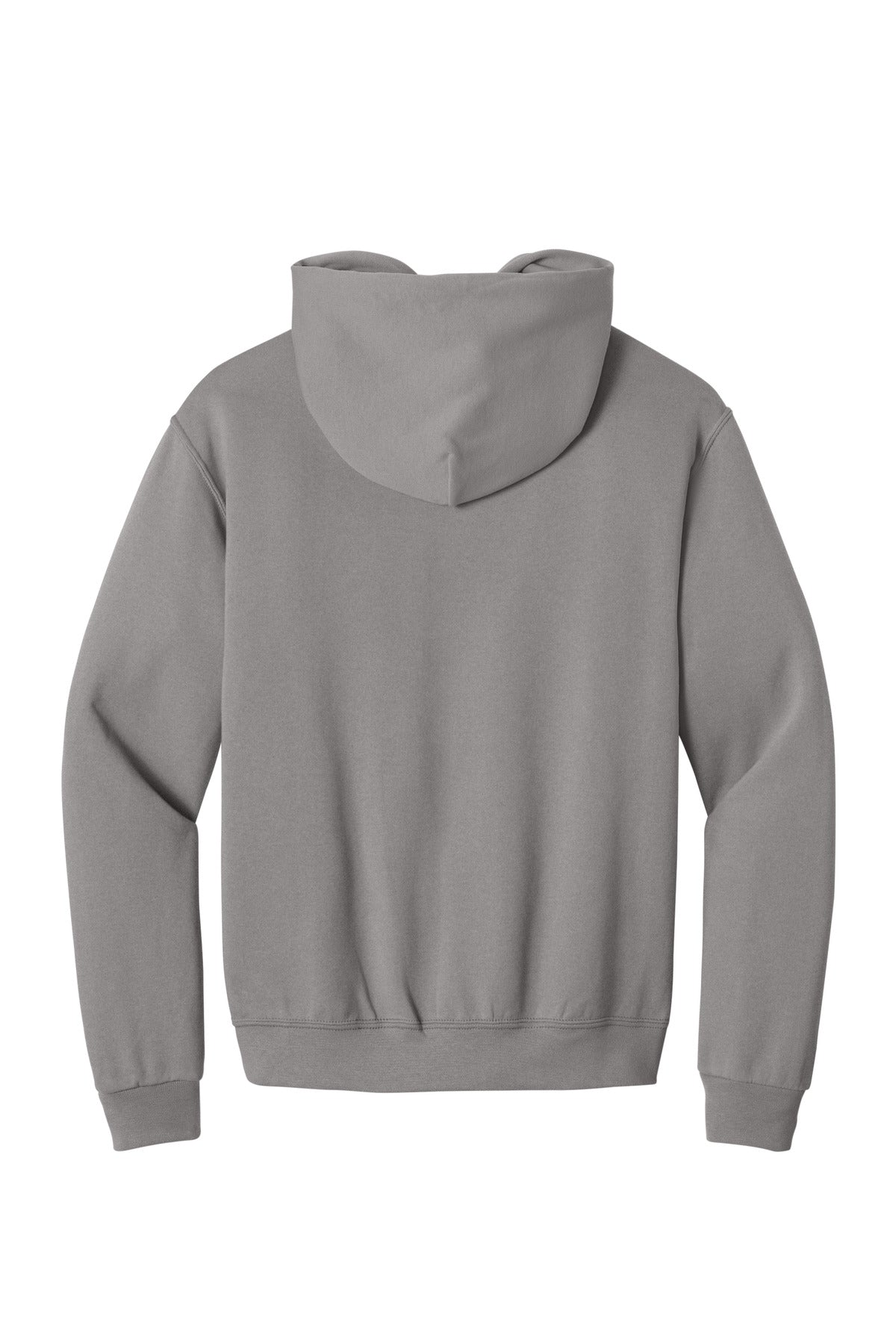 Rear View of Rock Jerzees NuBlend Pullover Hooded Sweatshirt. 996M