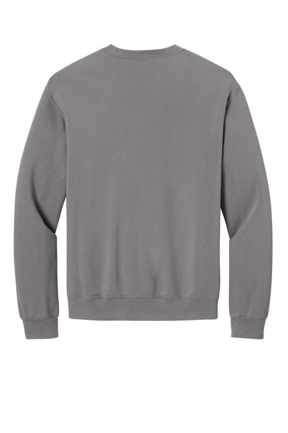 Rear View of Rock Jerzees Ultimate Unisex CVC Ring Spun Crewneck Sweatshirt IC48M