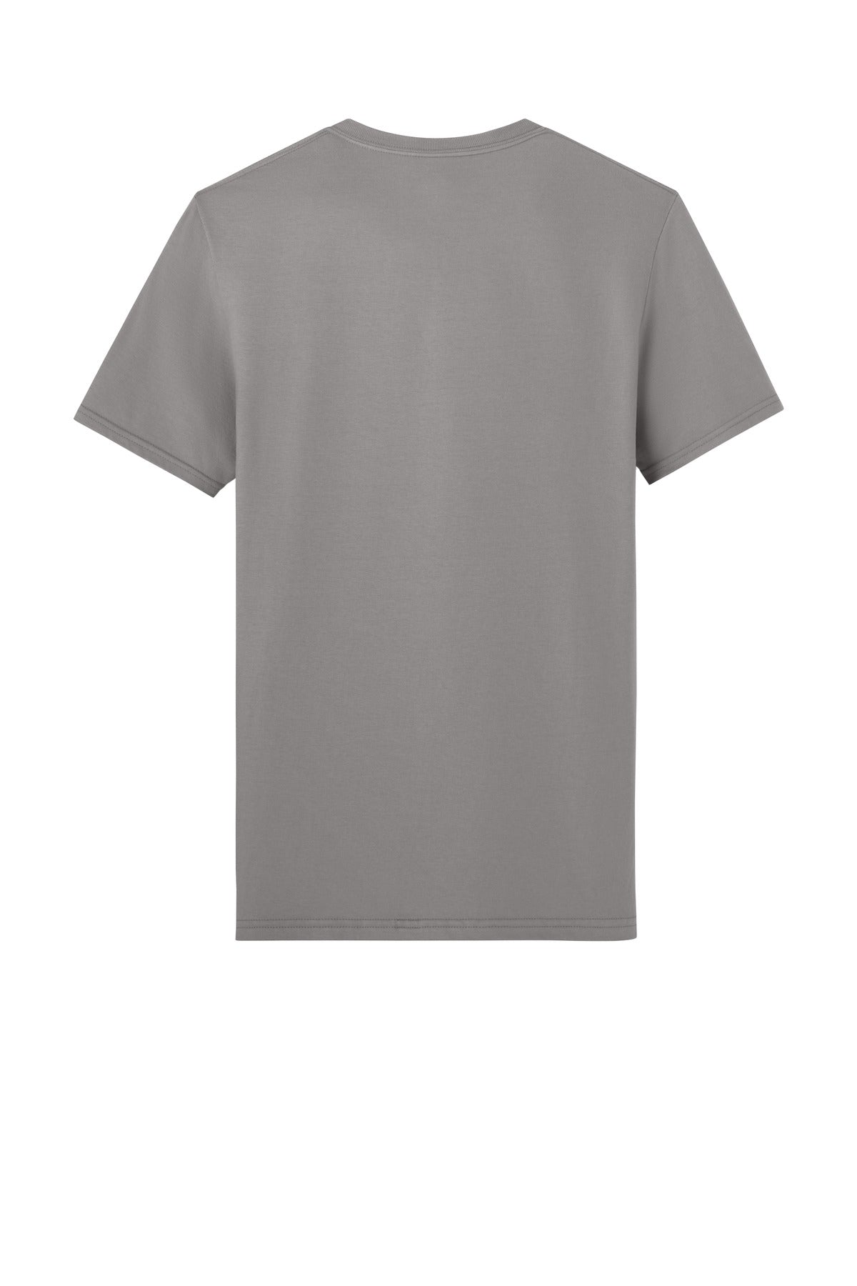 Rear View of Rock Jerzees Unisex Premium Combed Ring Spun Cotton Tee 570M