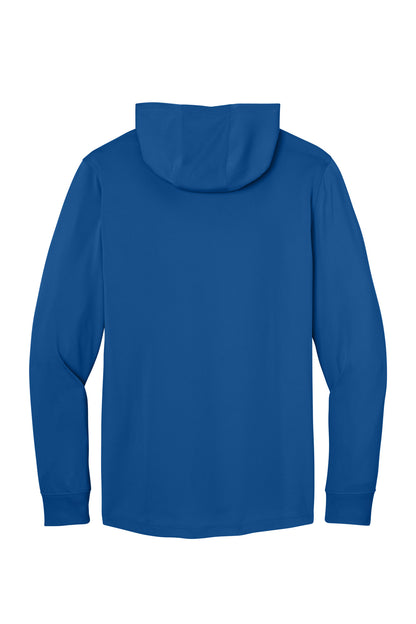 Rear View of Royal CornerStone Workwear Pro Long Sleeve Hooded Tee CS440LSH