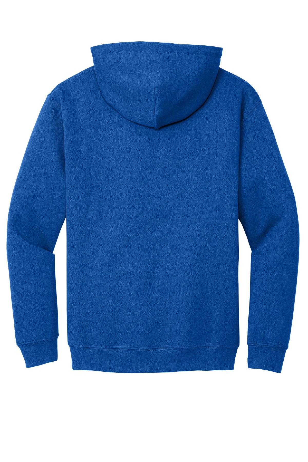 Rear View of Royal Gildan - Heavy Blend Hooded Sweatshirt. 18500