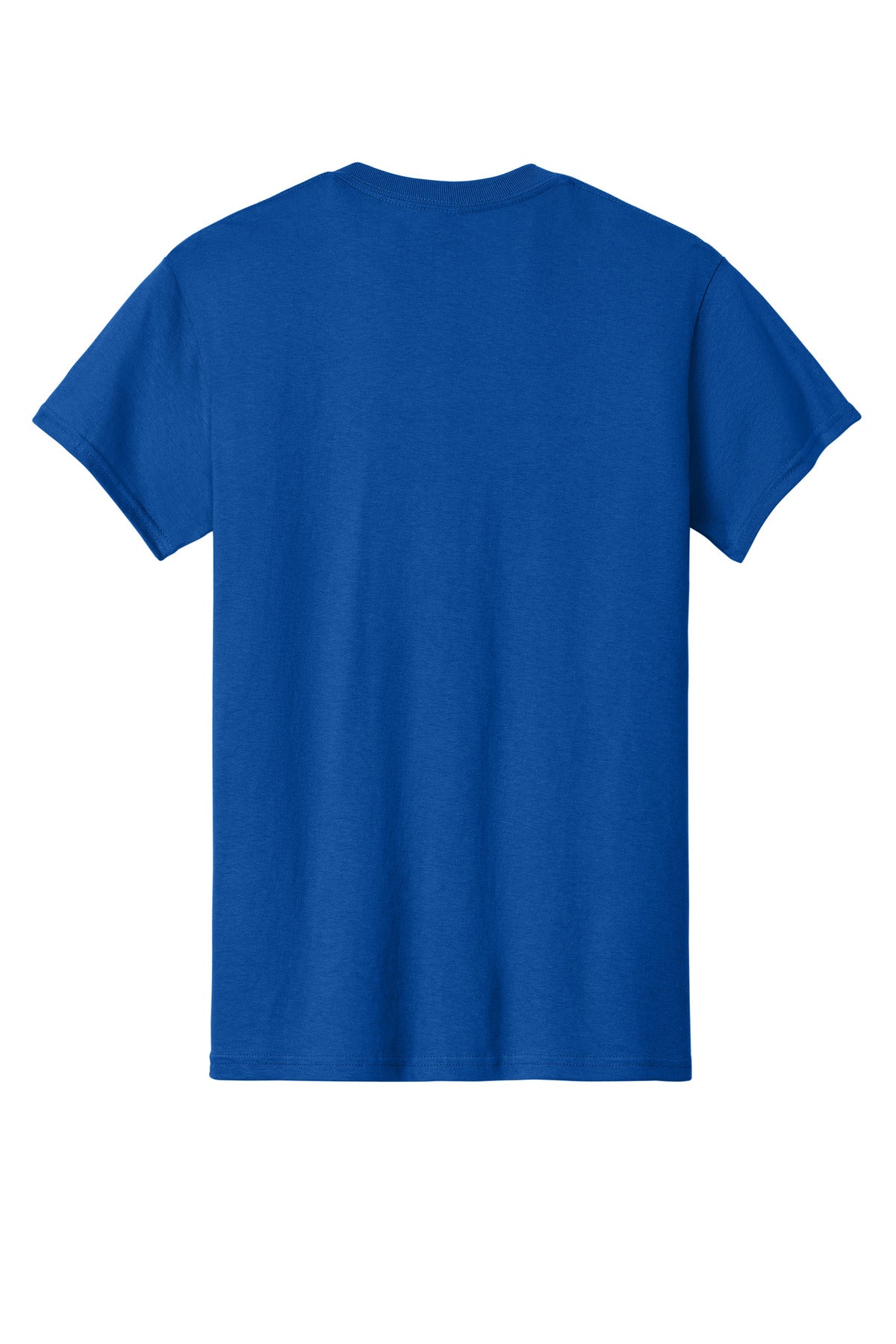 Rear View of Royal Gildan - Heavy Cotton 100% Cotton T-Shirt. 5000