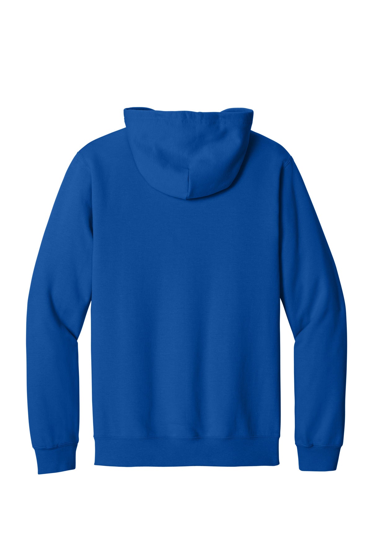 Rear View of Royal Gildan Softstyle Midweight Fleece Full-Zip Hooded Sweatshirt SF600
