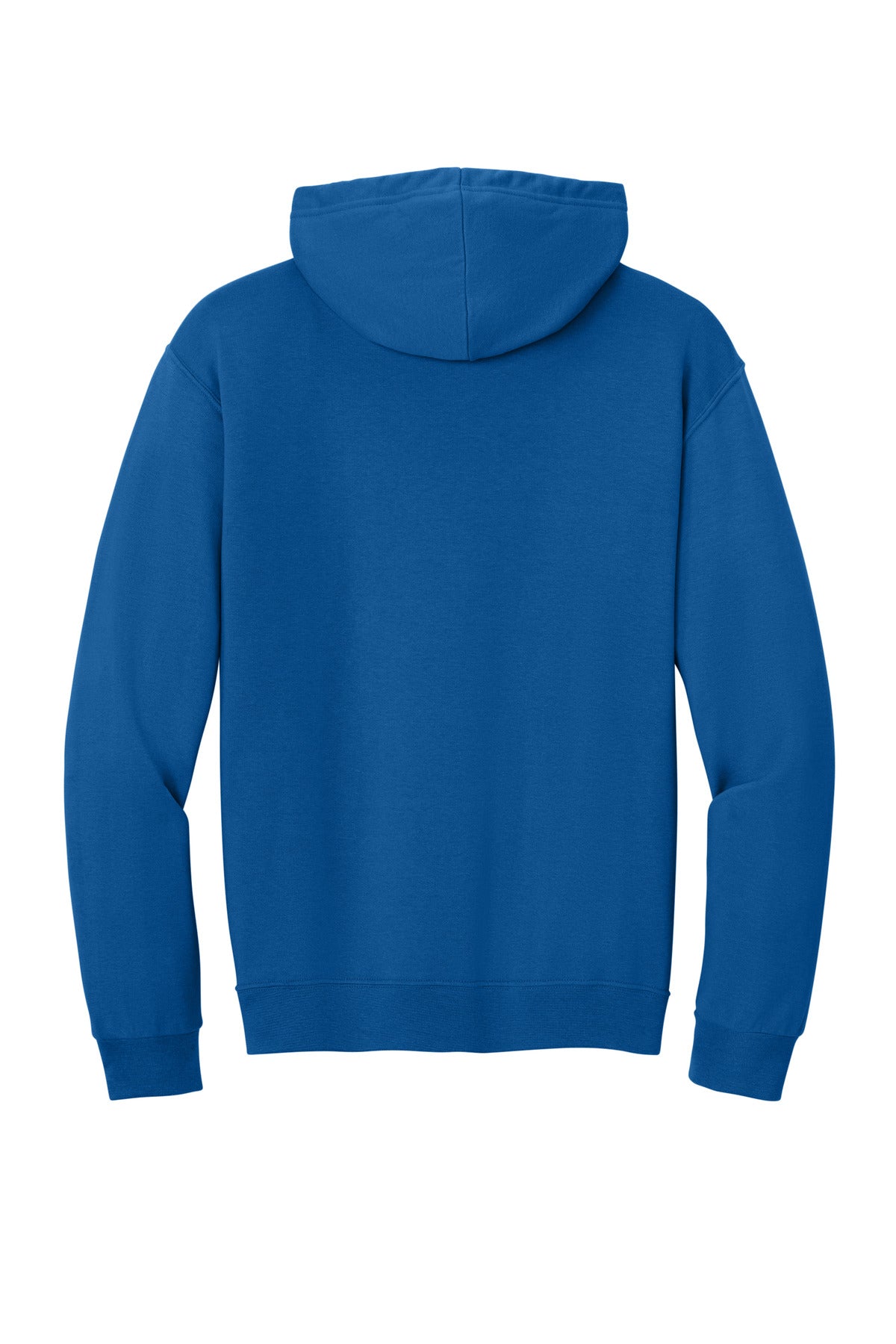 Rear View of Royal Jerzees Ultimate Unisex CVC Ring Spun Hooded Sweatshirt IC49M