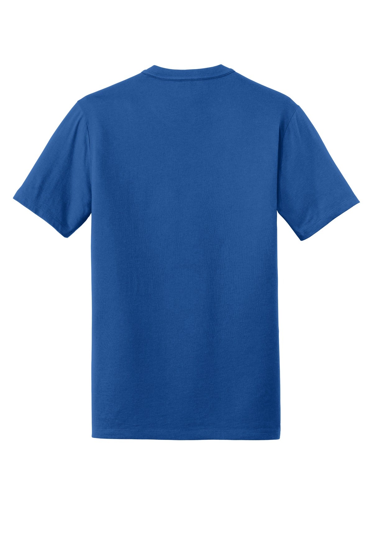 Rear View of Royal New Era Heritage Blend Crew Tee. NEA100