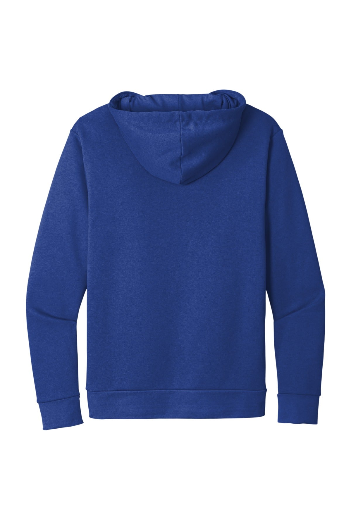 Rear View of Royal Next Level Apparel Adult Santa Barbara Pullover Hoodie. NL9303