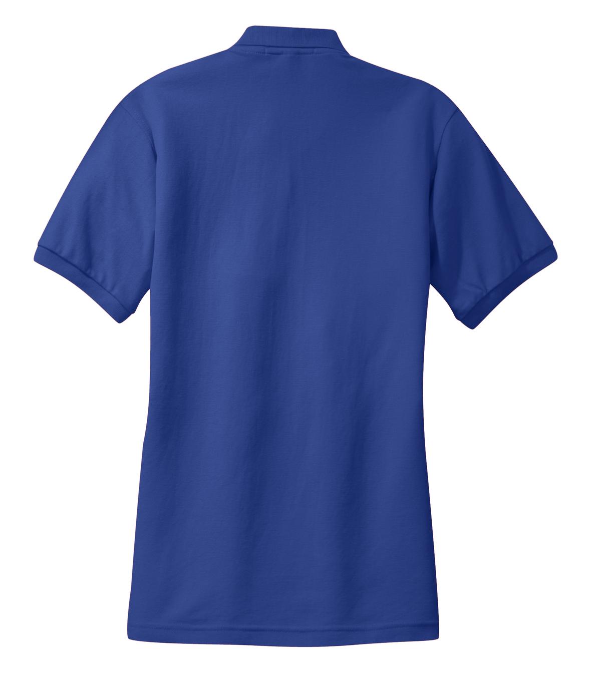 Rear View of Royal Port Authority Women's Silk Touch Polo. L500