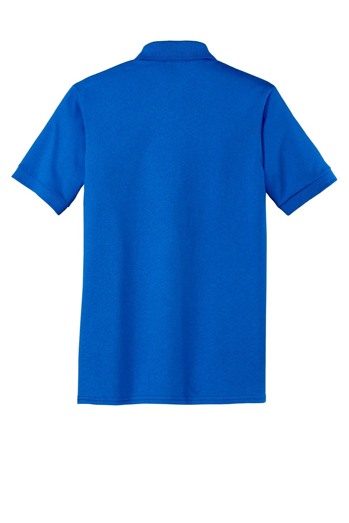 Rear View of Royal Port & Co Core Blend Jersey Knit Polo. KP55